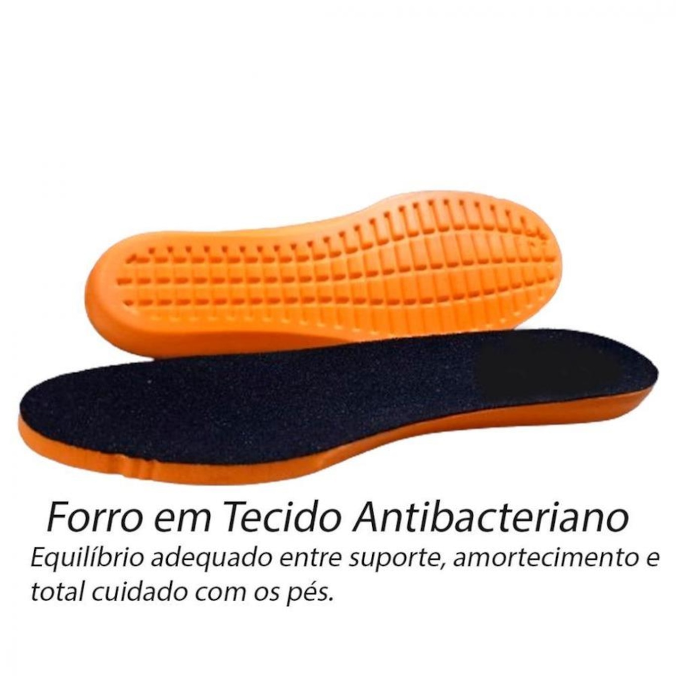 Palmilha de Gel Conforto Anatomico com Memoria e Forro Antibacteriano Laranja - Foto 3