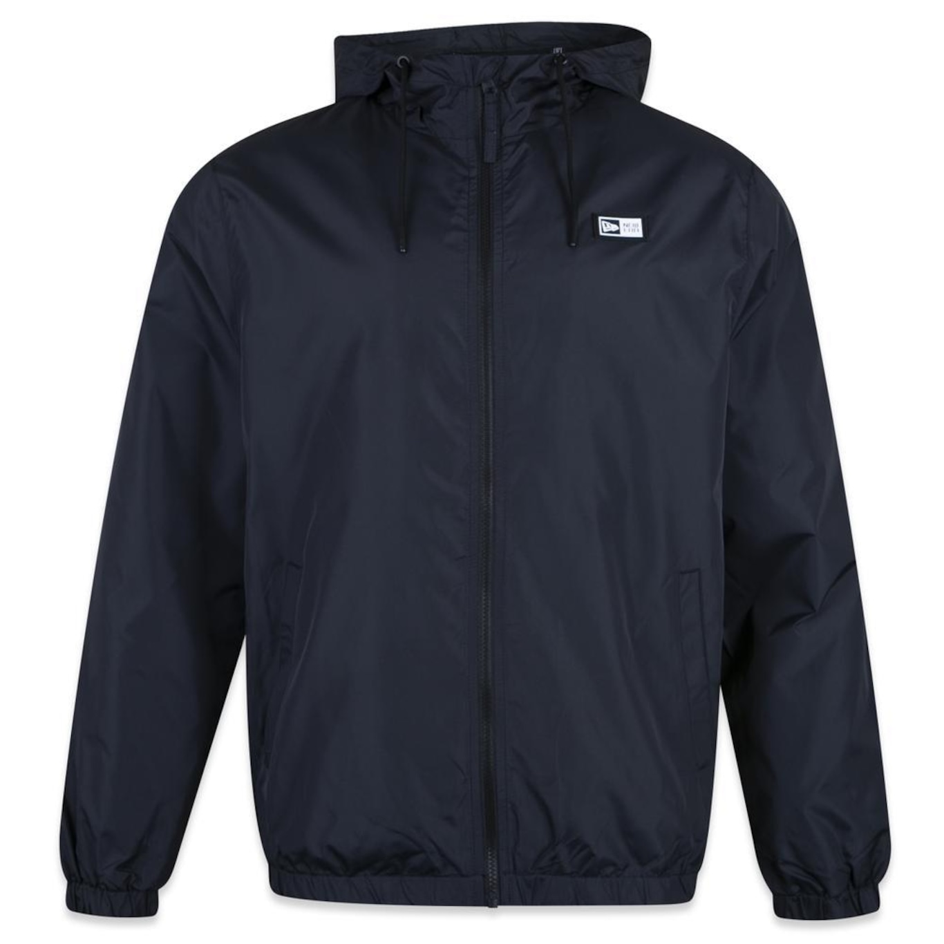 Jaqueta New Era Corta Vento com Capuz Windbreaker Logo Box - Masculina - Foto 1