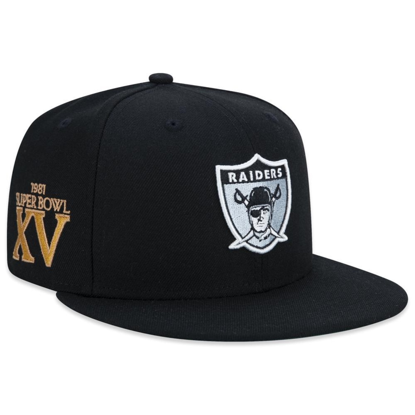 Bone New Era 59Fifty Las Vegas Raiders Logo History Masculino Nfi24Bon039 - Foto 2