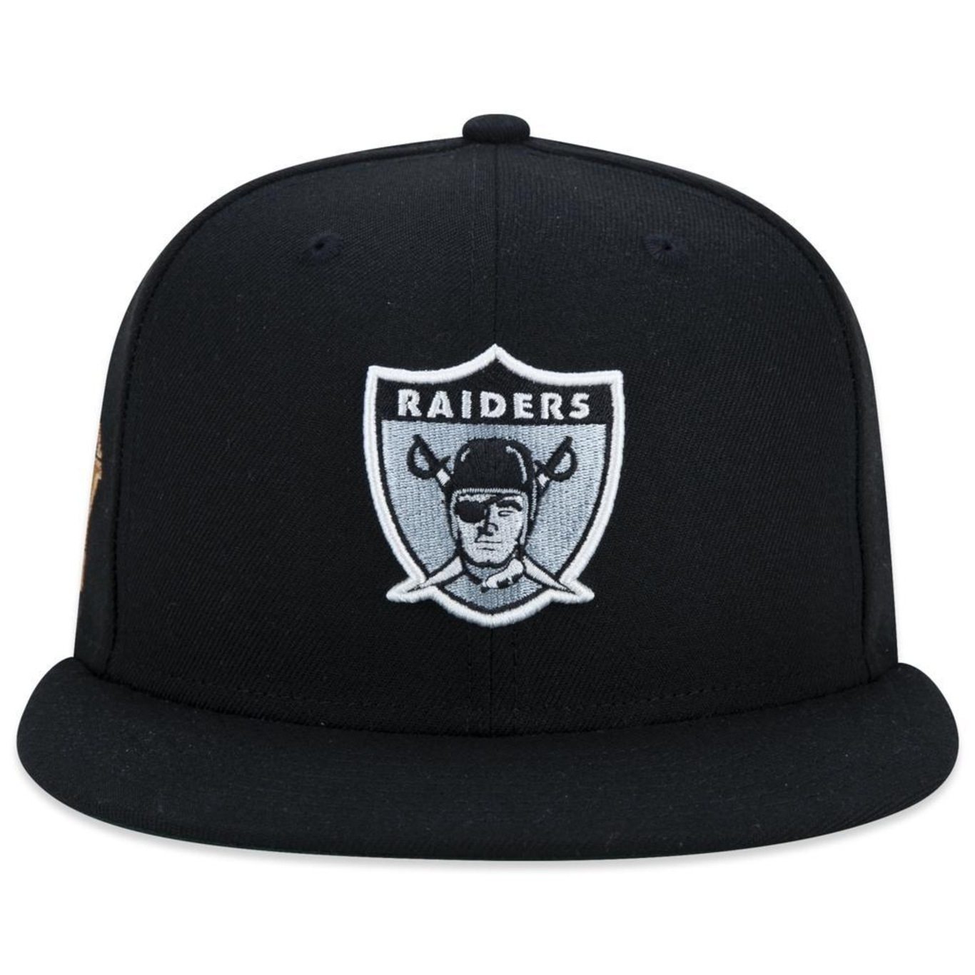 Bone New Era 59Fifty Las Vegas Raiders Logo History Masculino Nfi24Bon039 - Foto 3