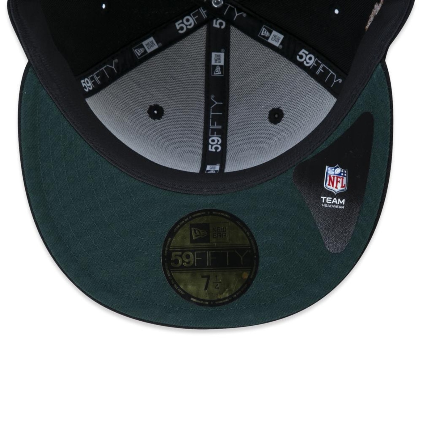 Bone New Era 59Fifty Las Vegas Raiders Logo History Masculino Nfi24Bon039 - Foto 6