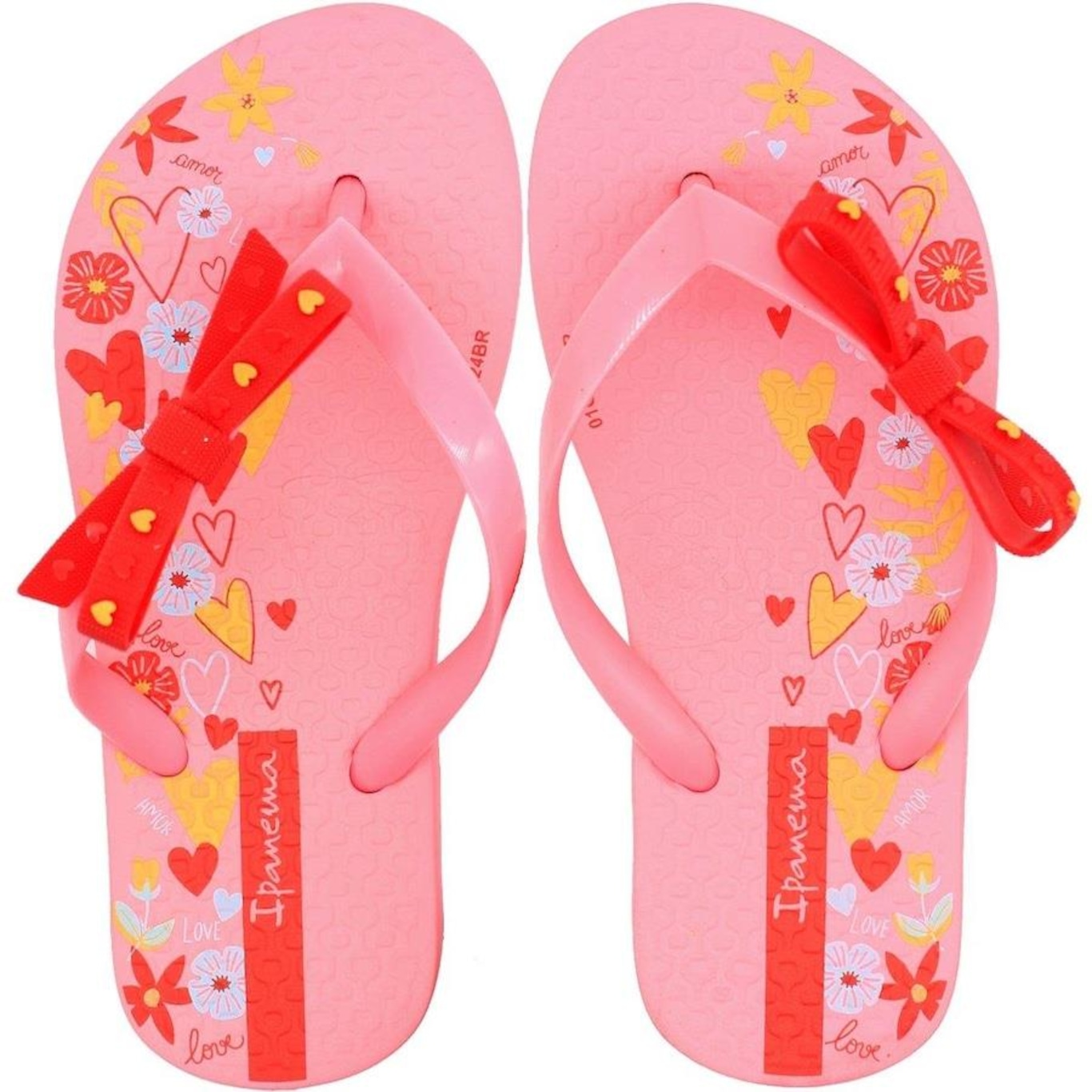 Chinelo Ipanema Belle Laço Corações - Infantil - Foto 1