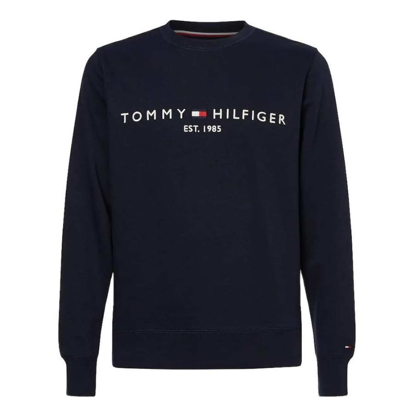 Blusão de Moletom Tommy Hilfiger Logo Sweatshirt - Masculino - Foto 1