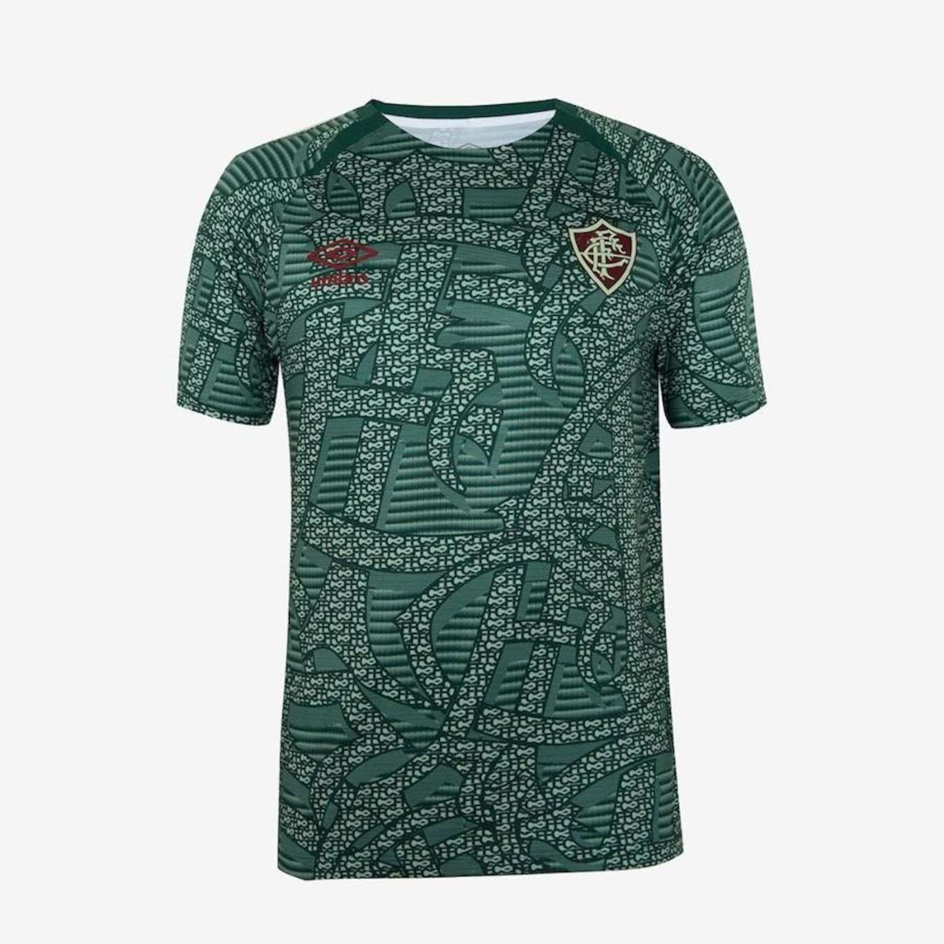 Camisa Fluminense Aquecimento 2024 Umbro - Masculina - Foto 1