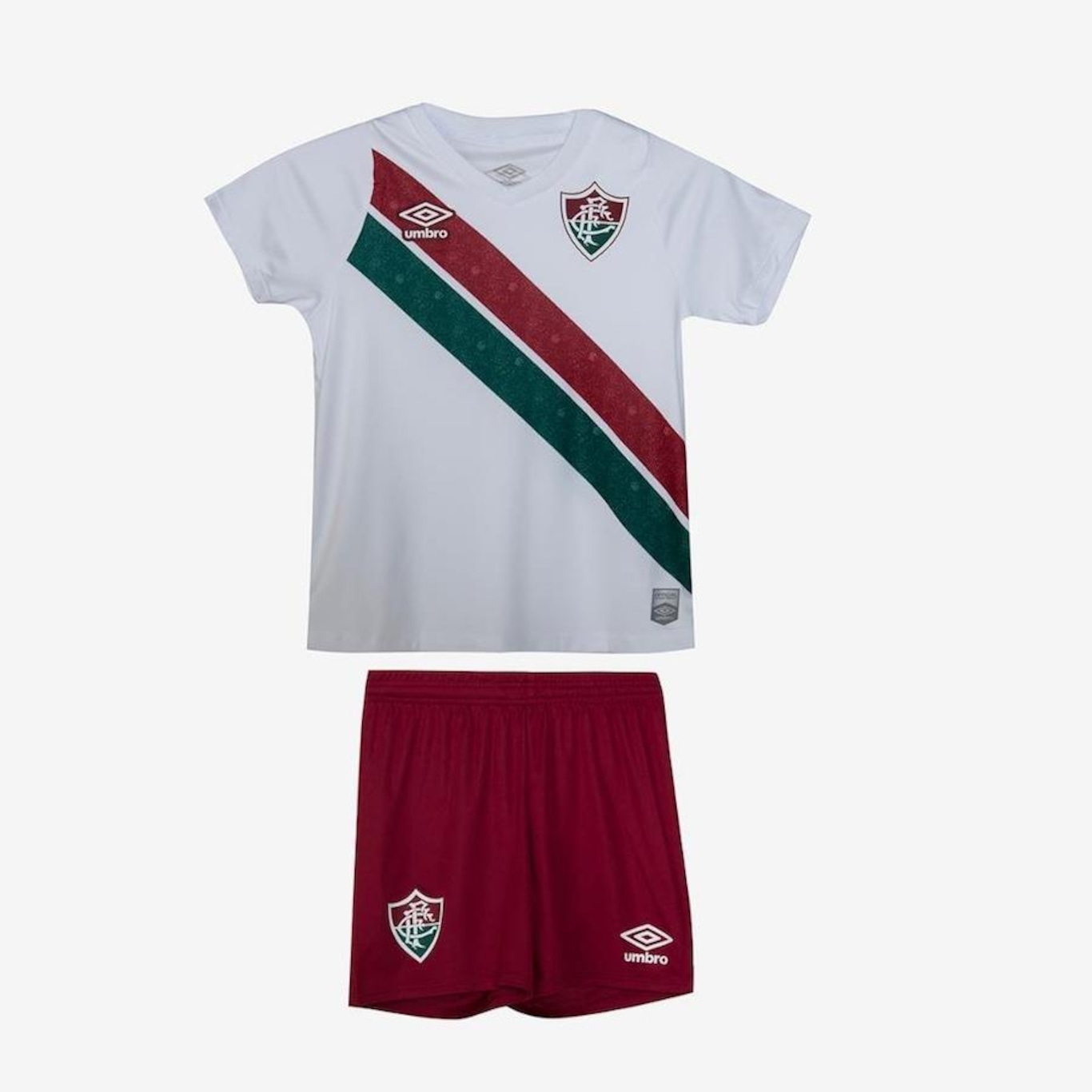 Uniforme de Futebol do Fluminense Of. 2 2024 A Umbro - Infantil - Foto 1