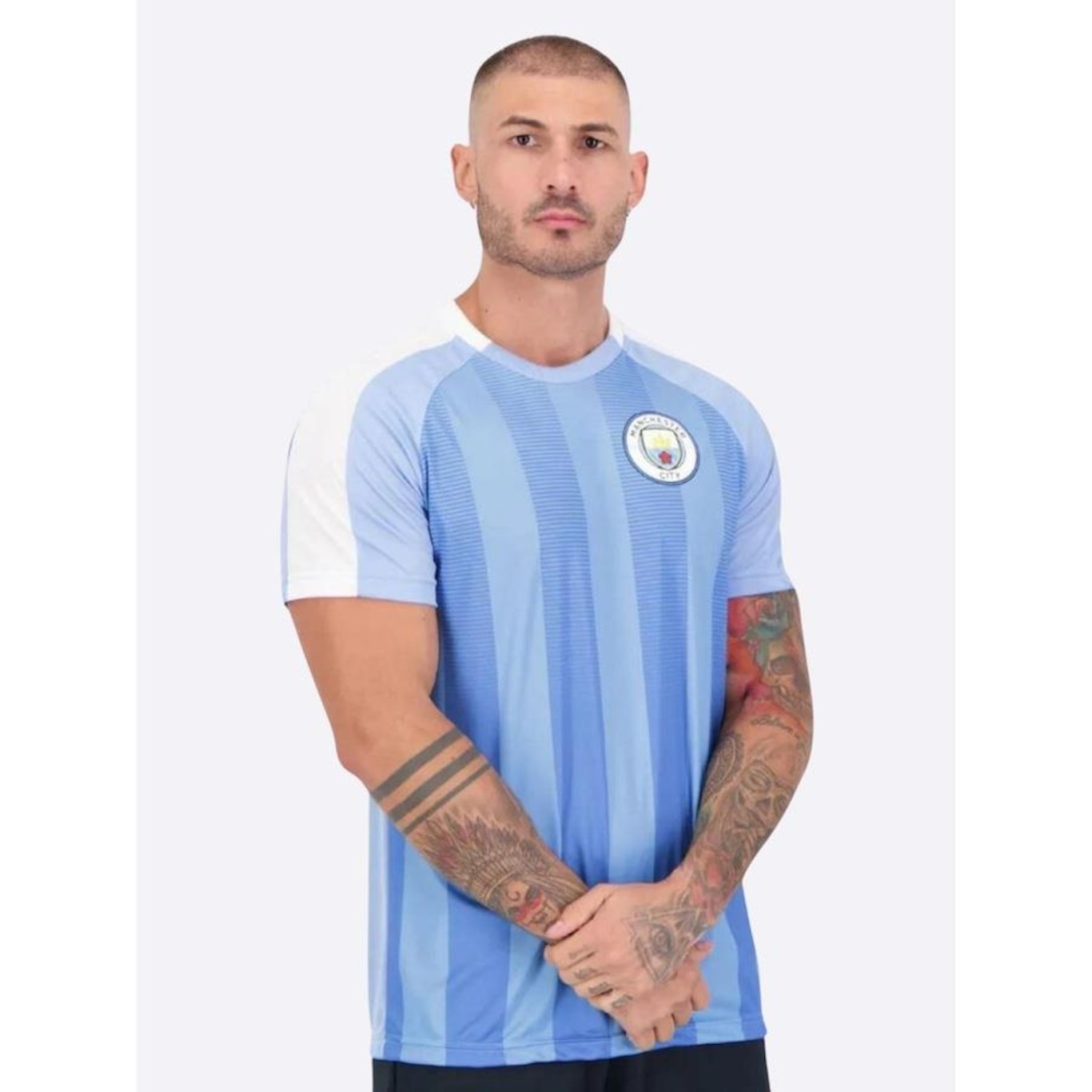 Camiseta Manchester City Stripes - Masculina - Foto 2