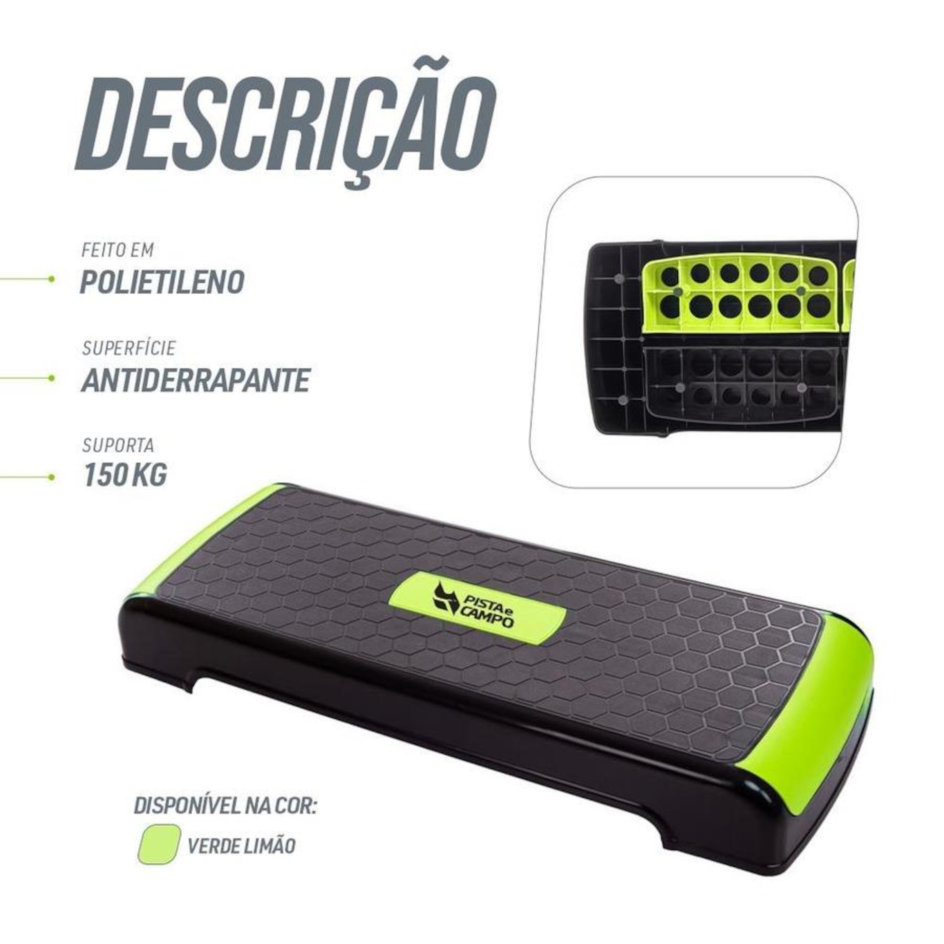 Step Funcional em Pvc com 3 Ajustes de Altura de 10 a 20Cm Pista e Campo - Foto 4