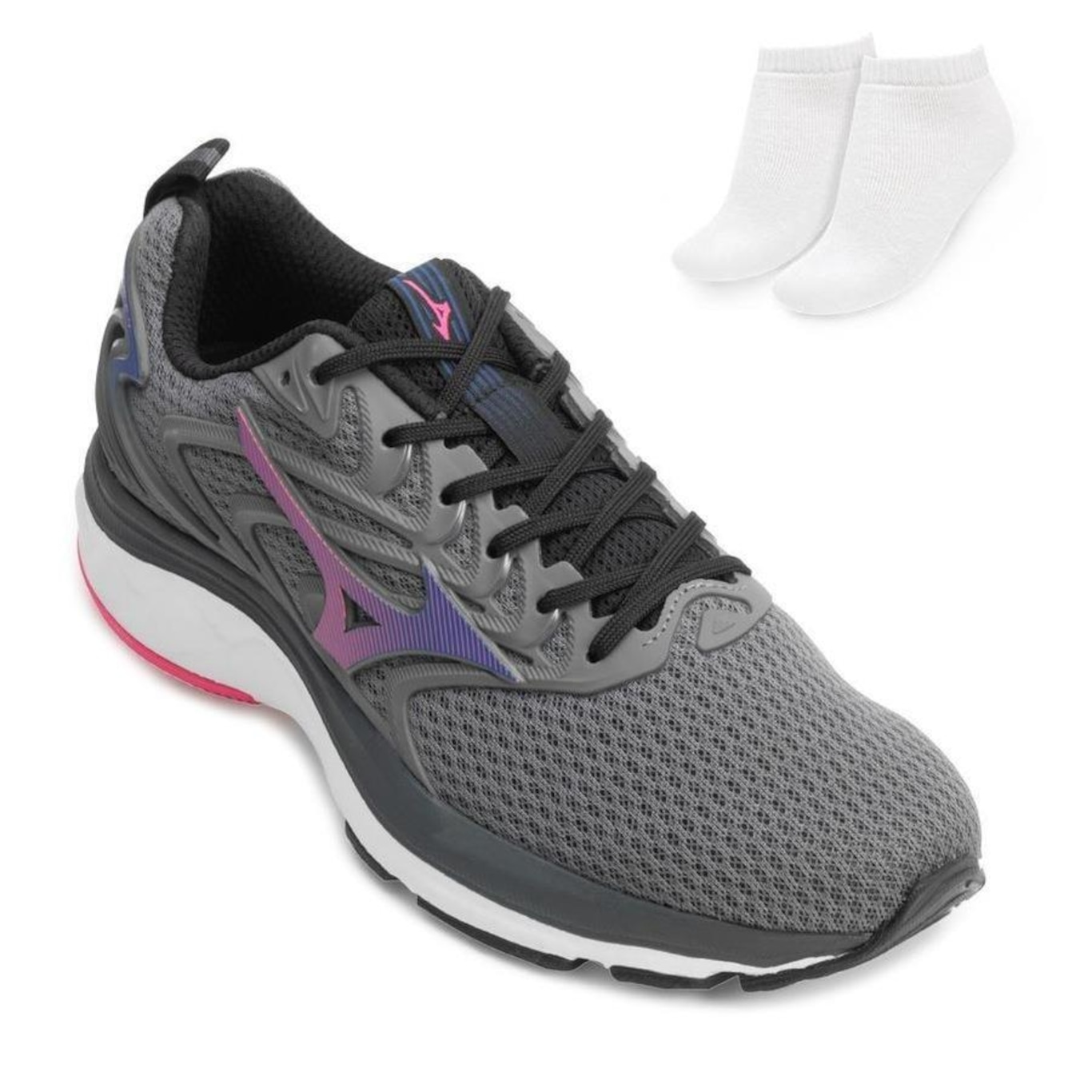 Kit Tênis Mizuno Space 4 + Meia - Feminino - Foto 1