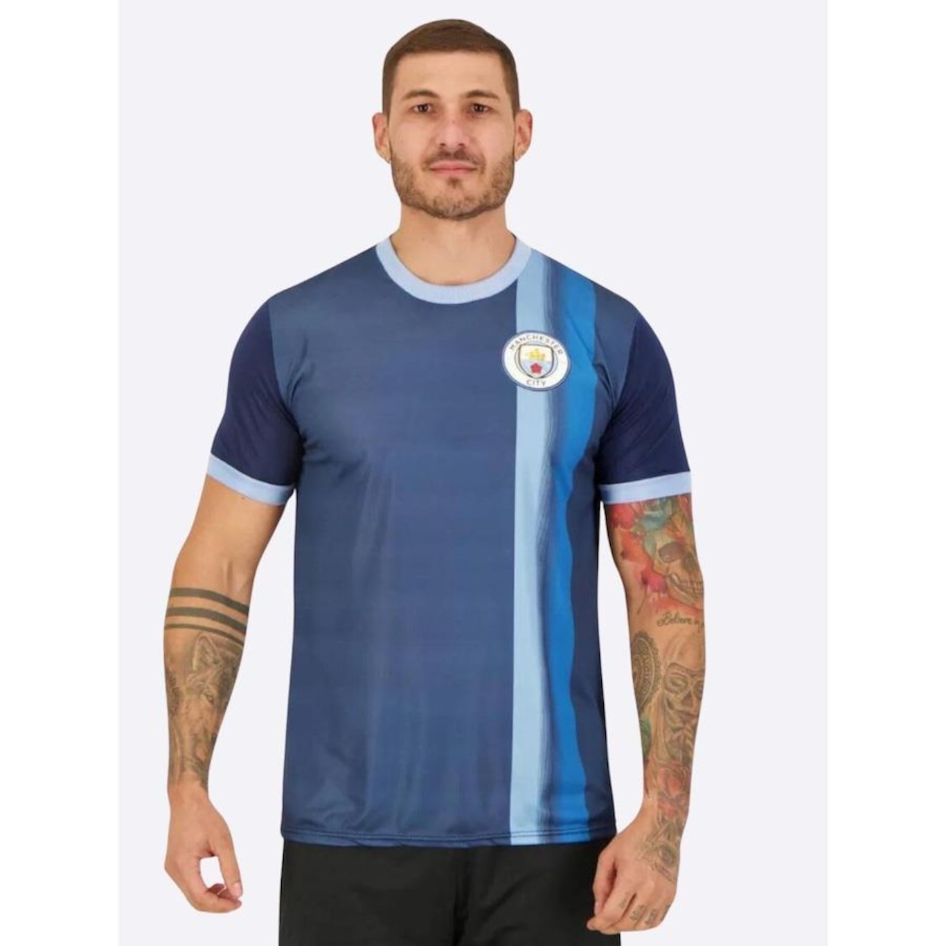 Camiseta Manchester City Kick SPR Sports - Masculina - Foto 1