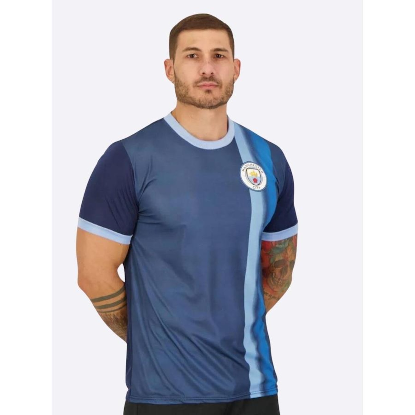 Camiseta Manchester City Kick SPR Sports - Masculina - Foto 3