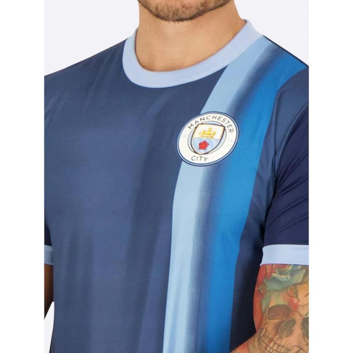 Camiseta Manchester City Kick SPR Sports - Masculina - Foto 5