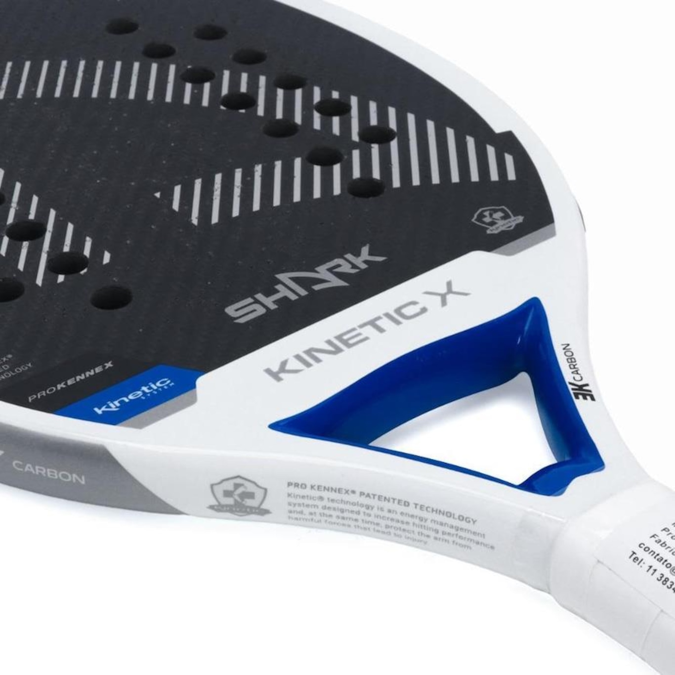 Raquete de Beach Tennis Shark Kinetic X Blue - Foto 3