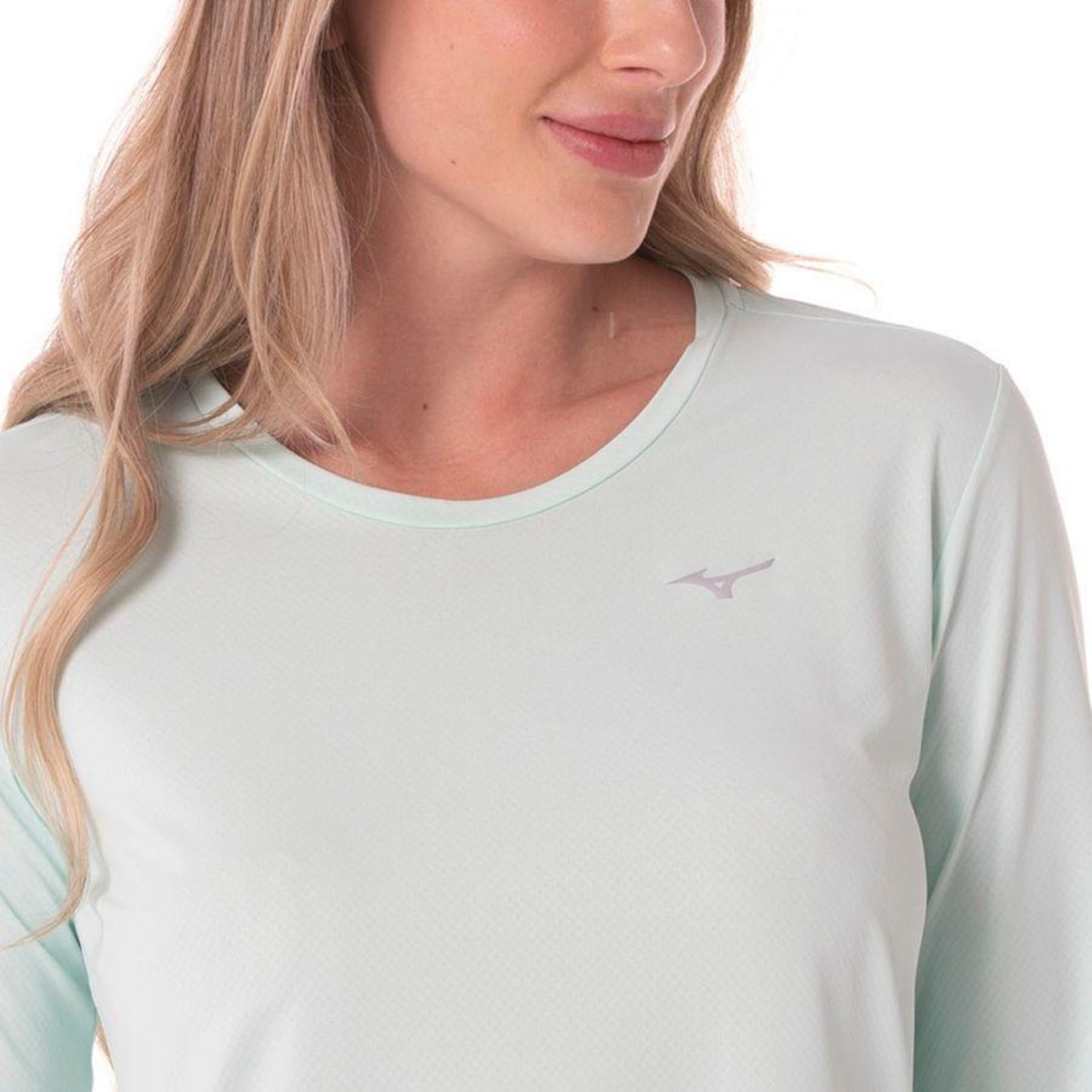 Camiseta Mizuno Manga Longa Pro Uv +50 - Feminina - Foto 3