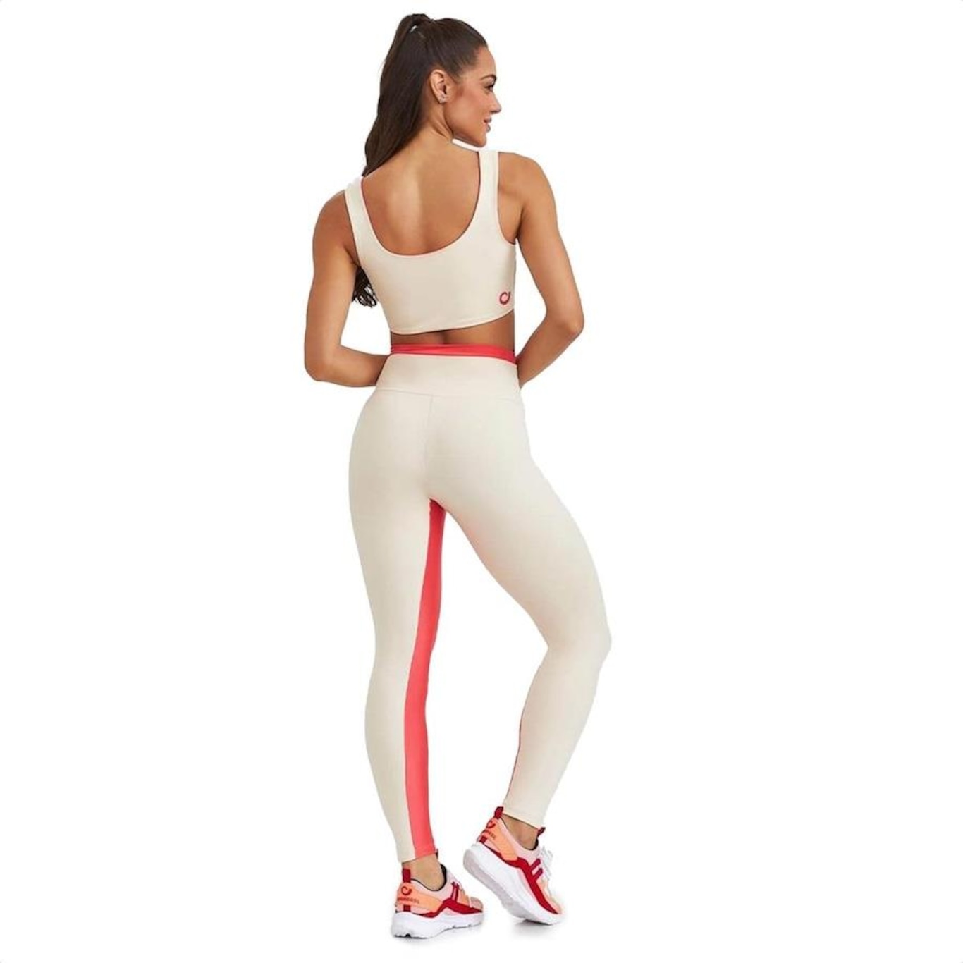 Calça Legging Caju Brasil Nakay com Recortes Coloridos - Feminino - Foto 4