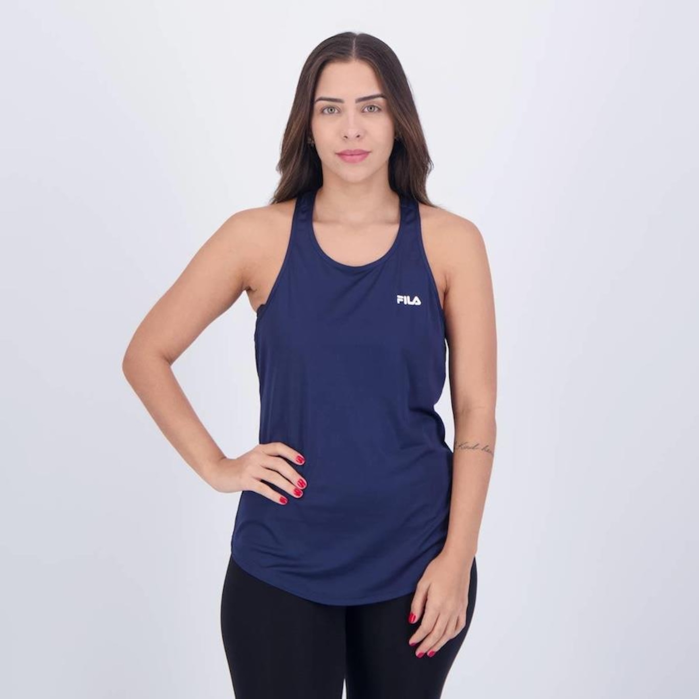 Camiseta Regata Fila Basic Sports Polygin - Feminina - Foto 1