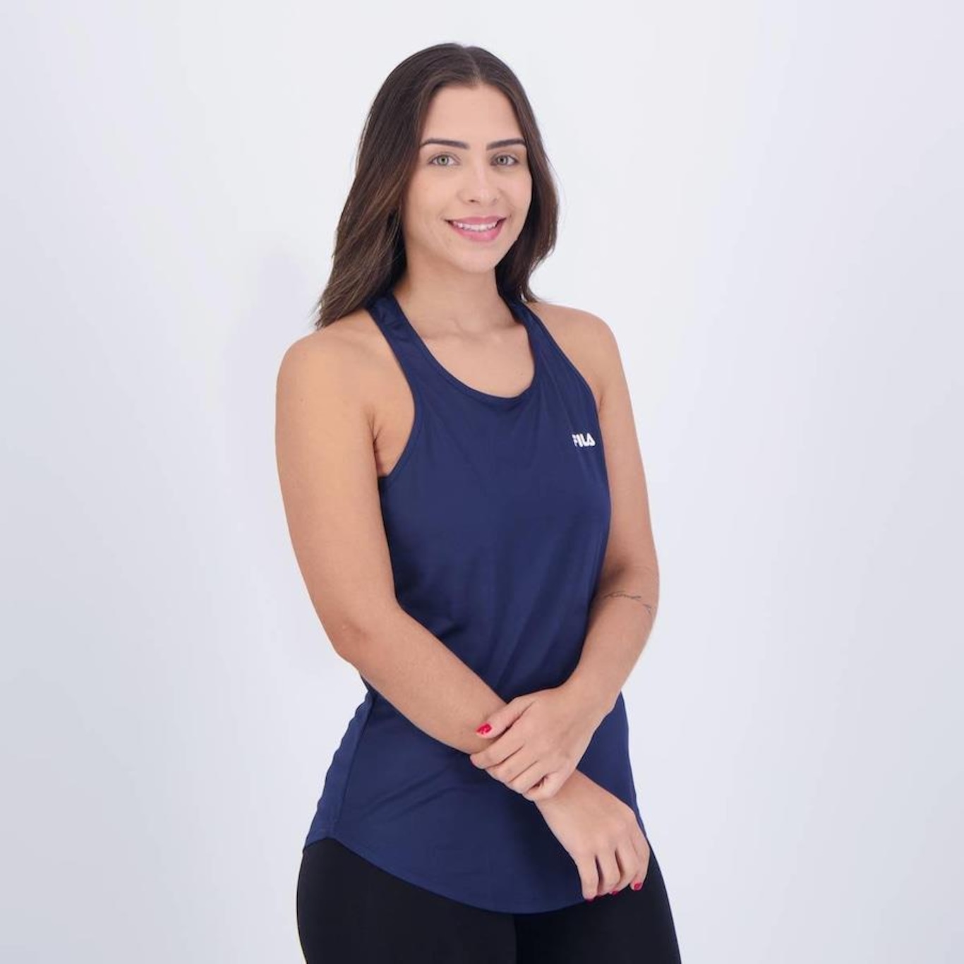 Camiseta Regata Fila Basic Sports Polygin - Feminina - Foto 2