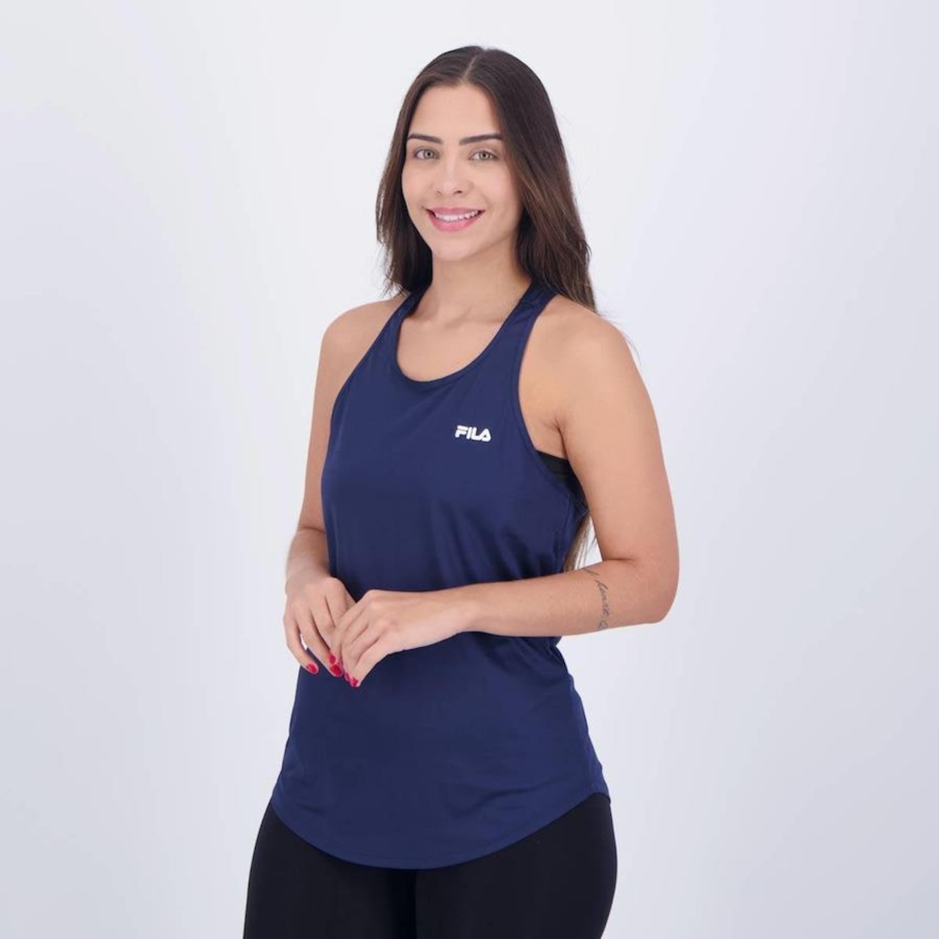 Camiseta Regata Fila Basic Sports Polygin - Feminina - Foto 3