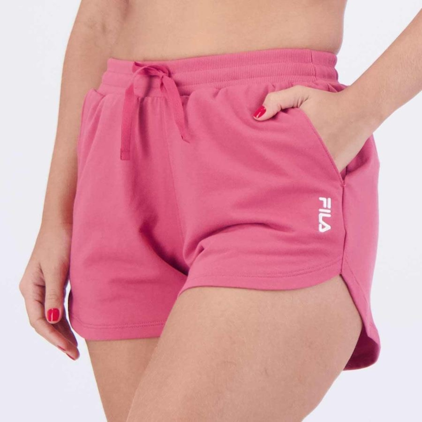 Shorts Fila Basic Feminino - Foto 1