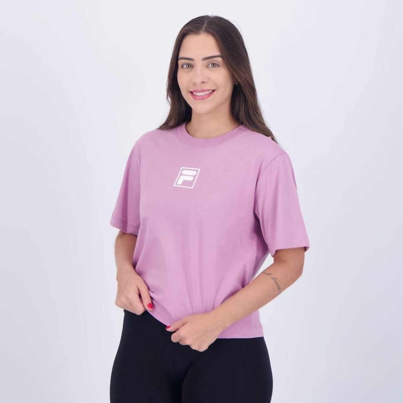 Camiseta Fila White F-Box - Feminina - Foto 3