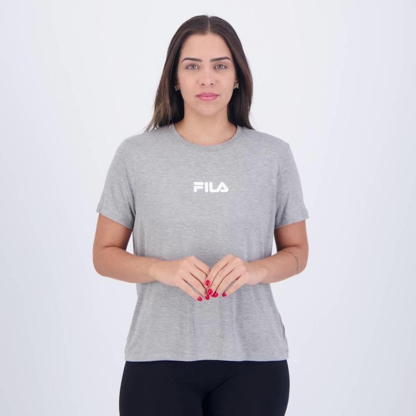 Camiseta Fila Letter Fit - Feminina - Foto 1