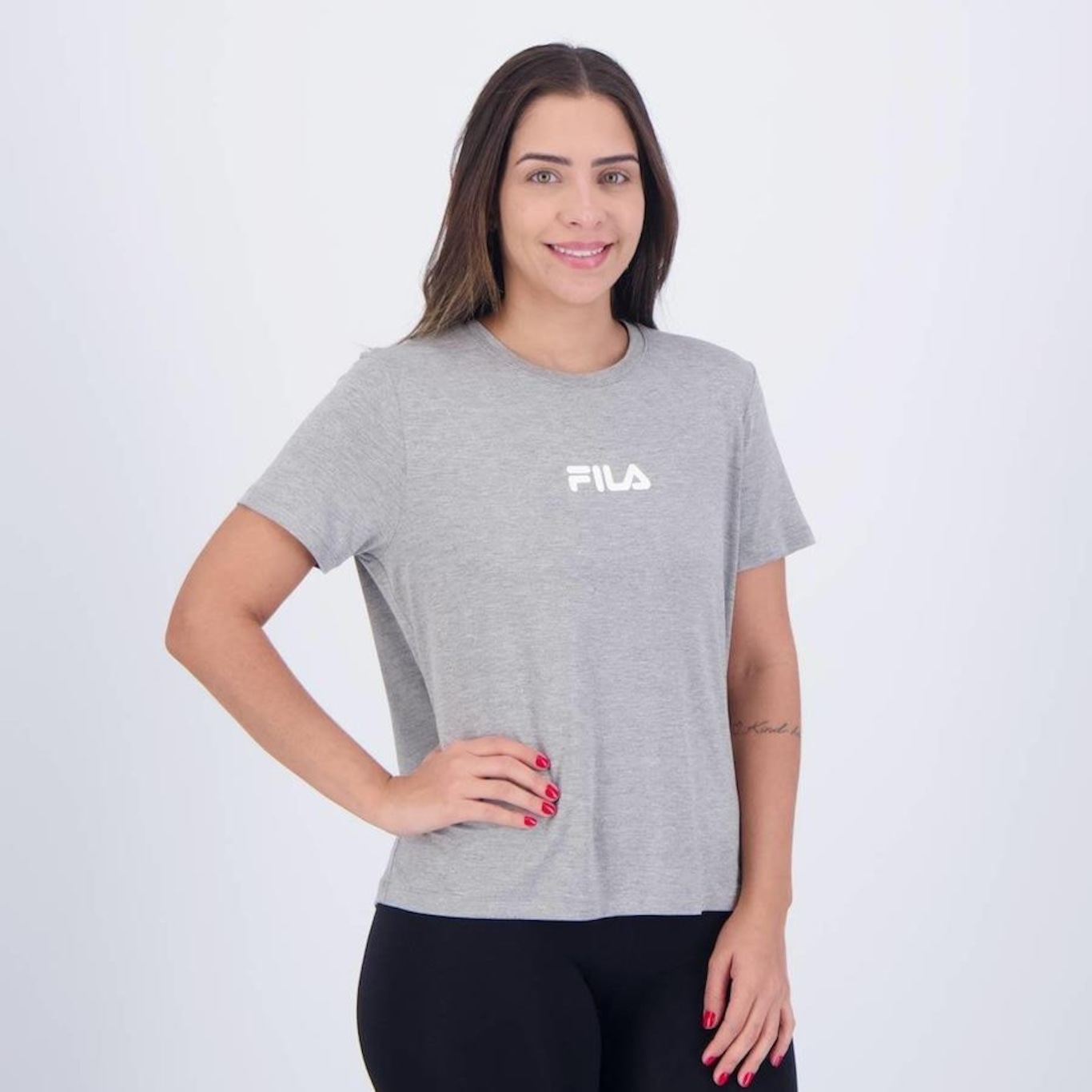 Camiseta Fila Letter Fit - Feminina - Foto 2