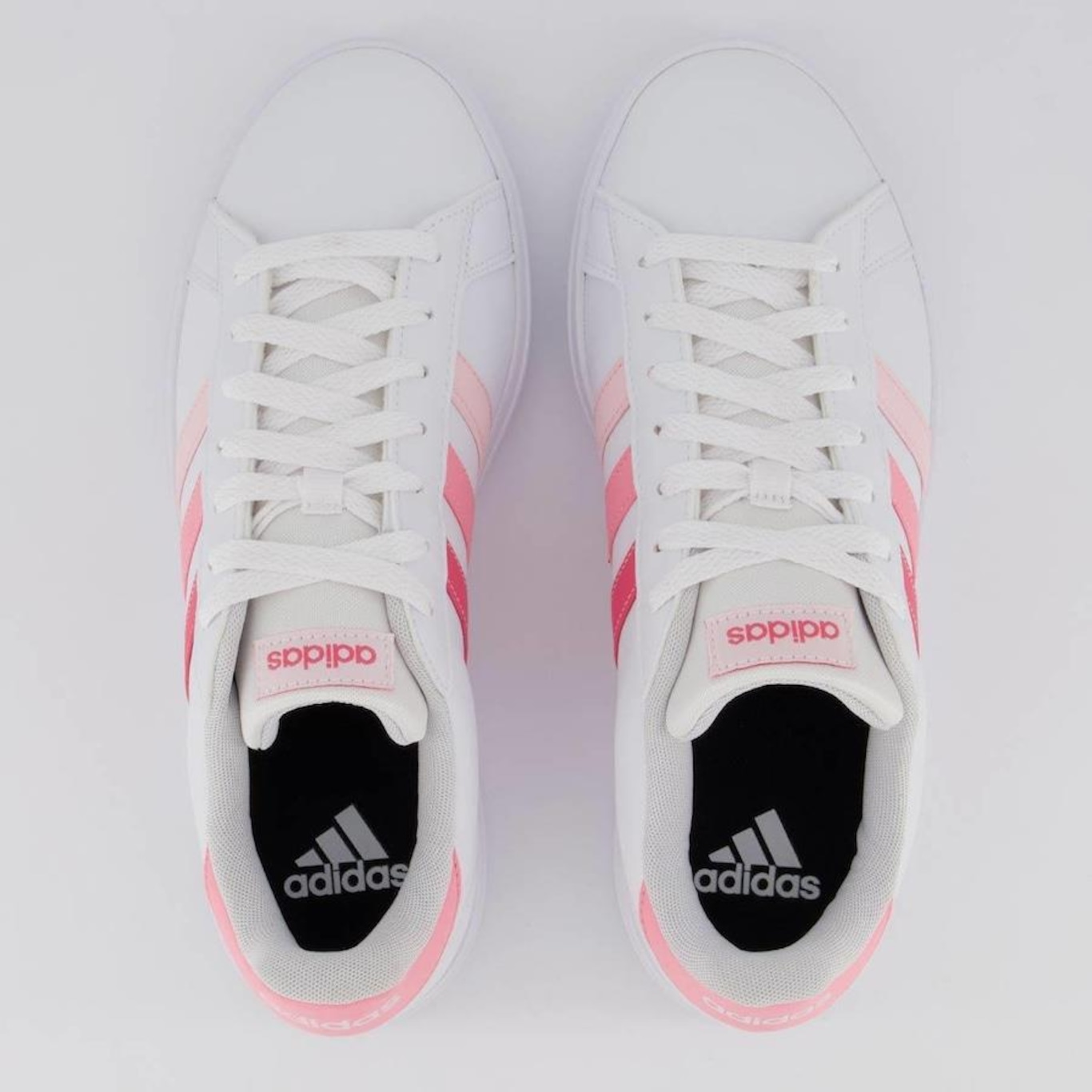 Tênis adidas Grand Court Base 2.0 Stripes Feminino - Foto 4