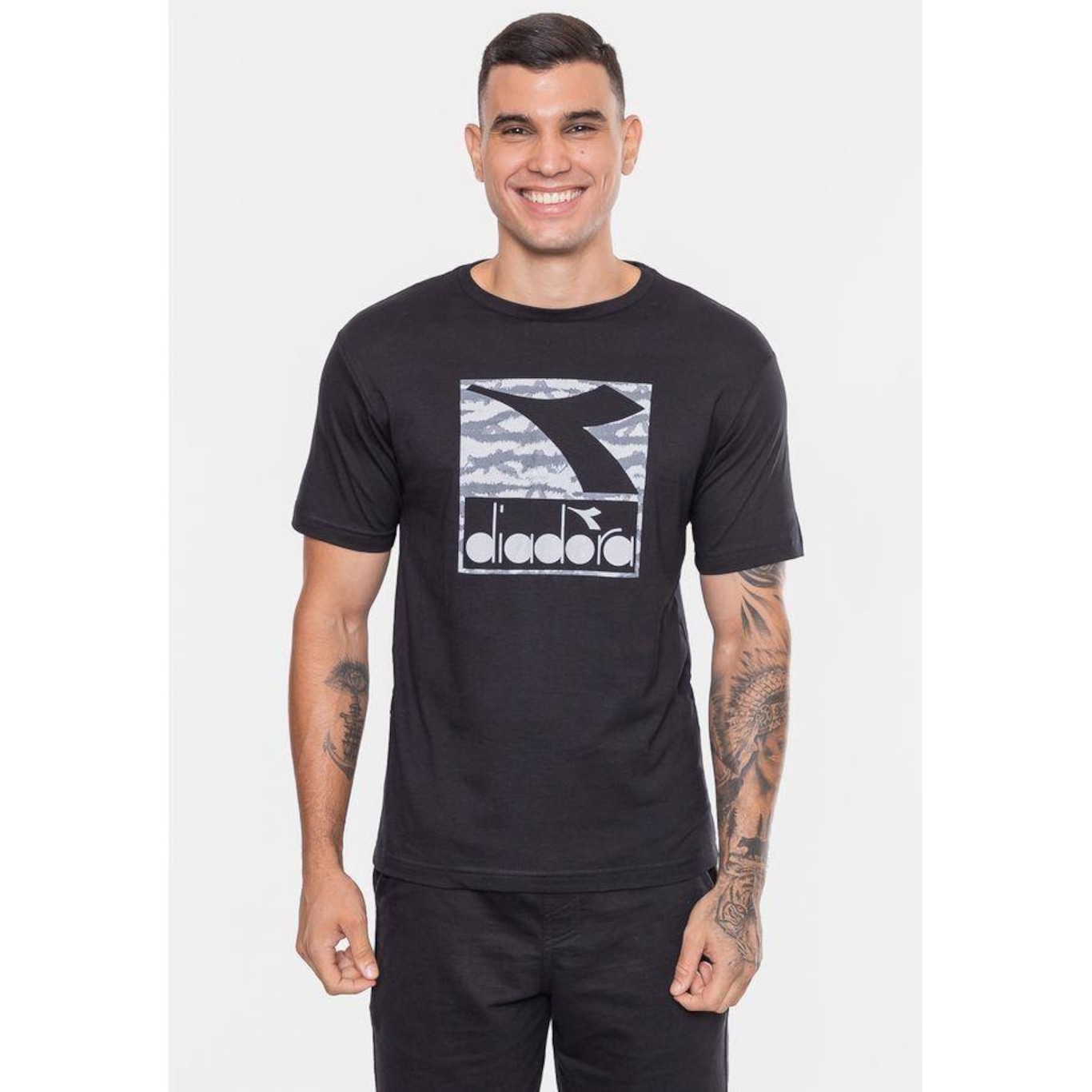 Camiseta Diadora Brindle Logo - Masculina - Foto 2