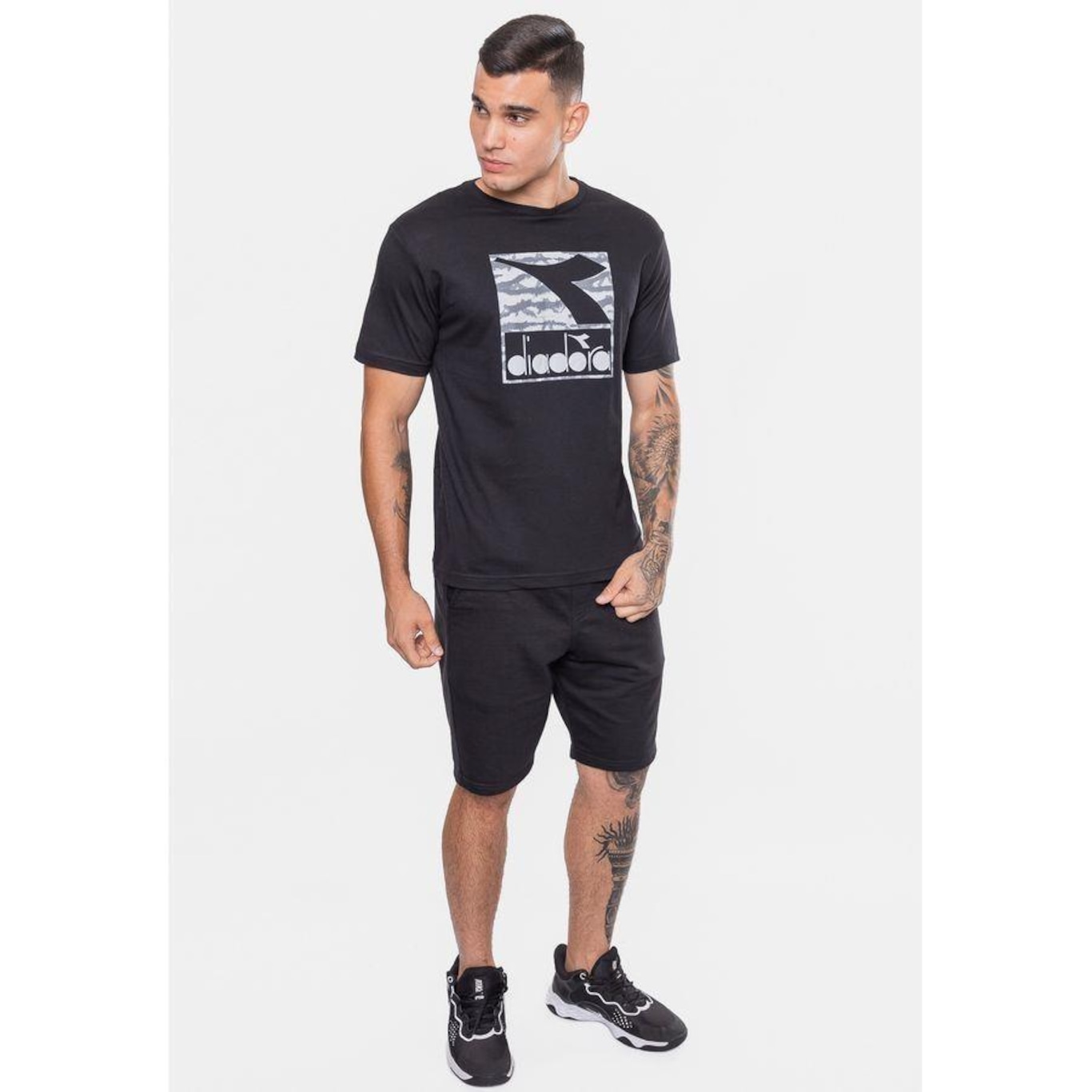 Camiseta Diadora Brindle Logo - Masculina - Foto 3