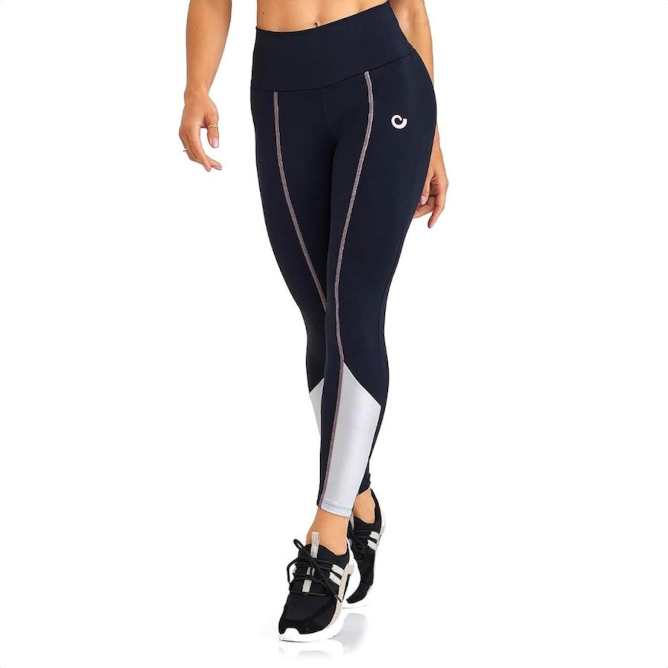 Calça Legging Caju Brasil Nz com Detalhe e Trancado - Feminina - Foto 1