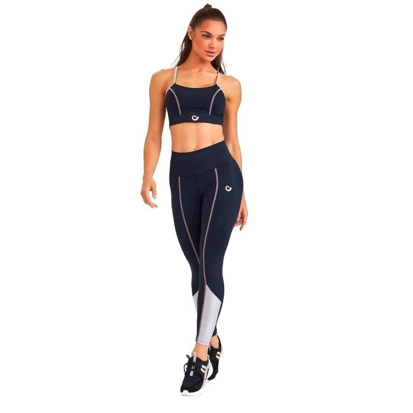 Calça Legging Caju Brasil Nz com Detalhe e Trancado - Feminina - Foto 3