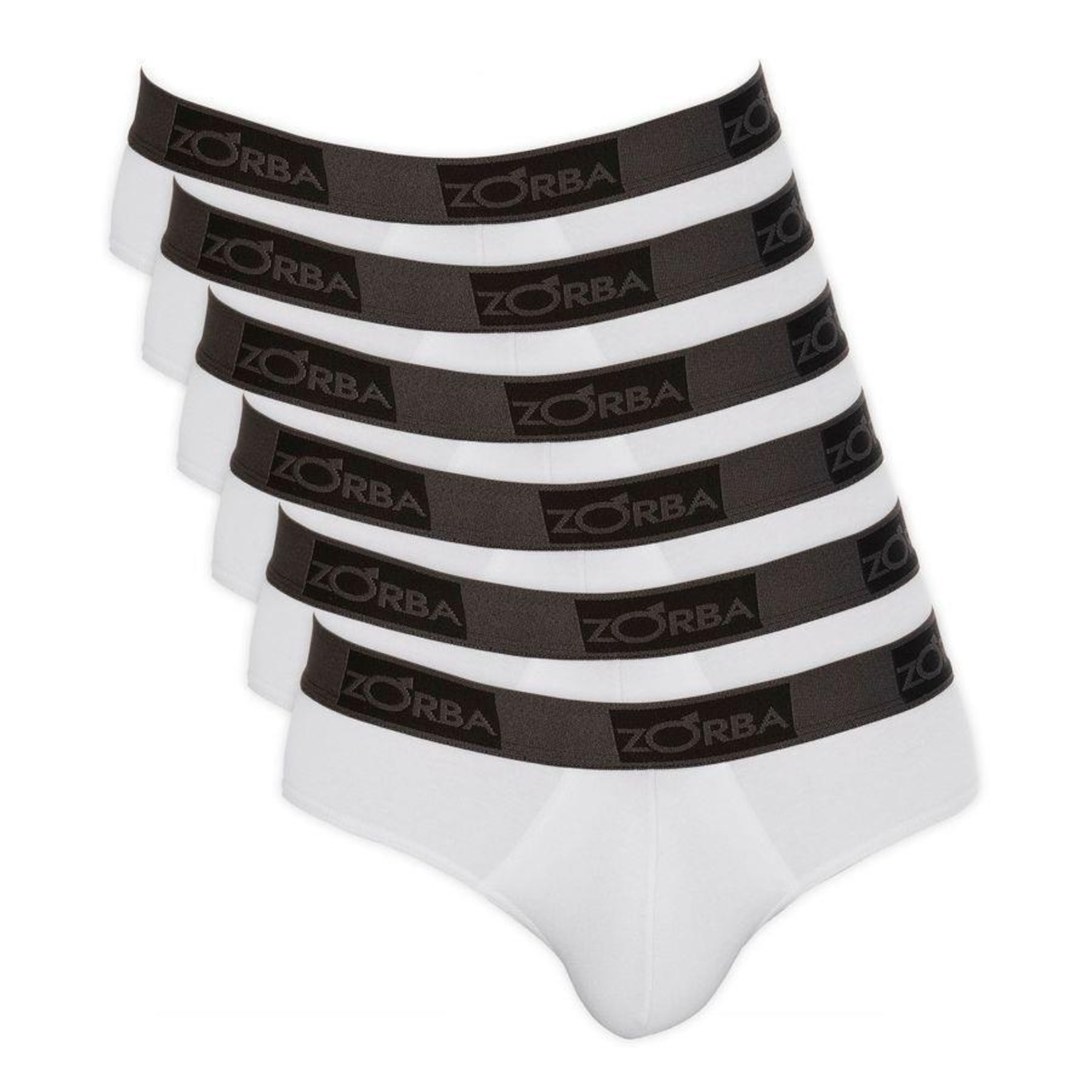 Kit 6 Cuecas Zorba Slip Plus 716 - Masculina - Foto 1