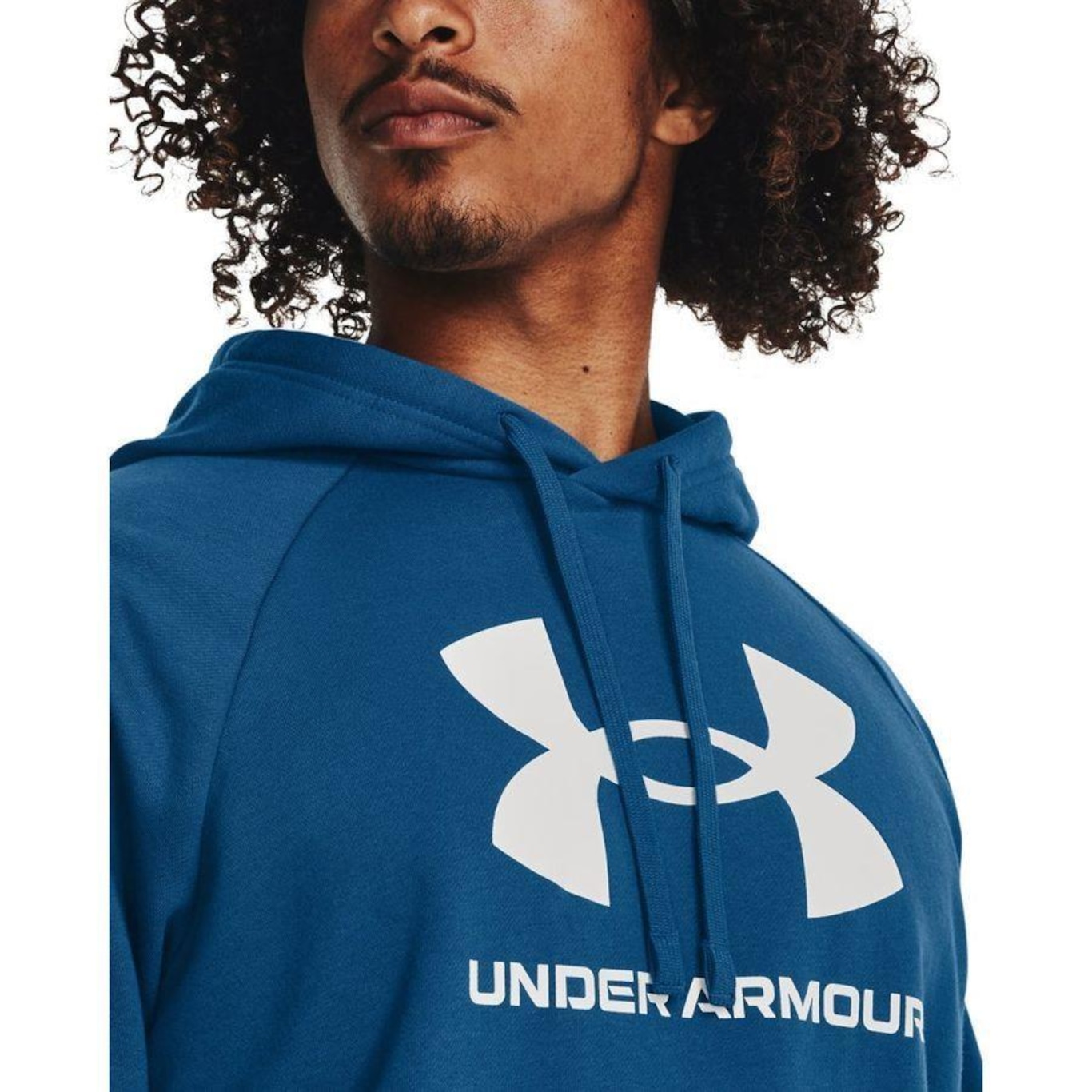 Blusão de Moletom Masculino Under Armour Rival Fleece Logo - Foto 3