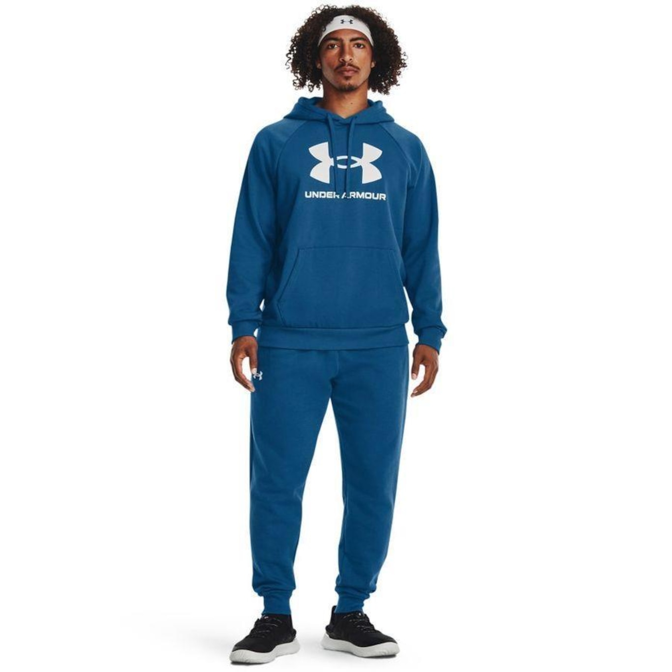 Blusão de Moletom Masculino Under Armour Rival Fleece Logo - Foto 4