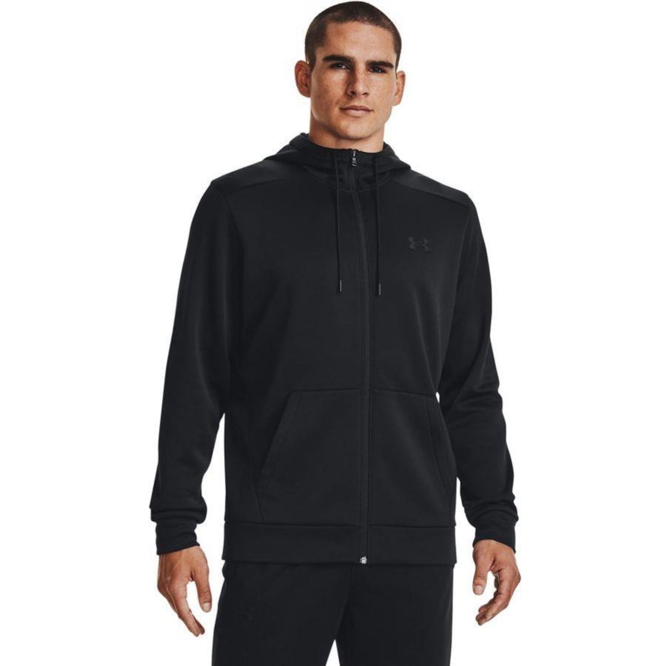 Jaqueta de Moletom Under Armour Fleece Full Zip - Masculino - Foto 1