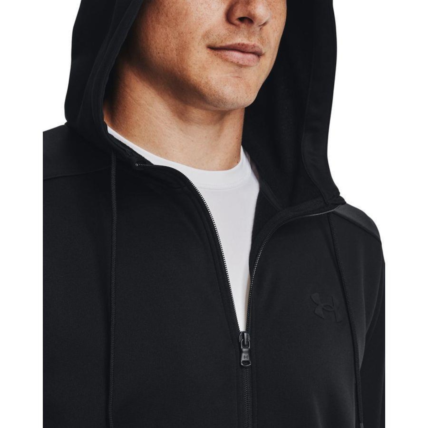 Jaqueta de Moletom Under Armour Fleece Full Zip - Masculino - Foto 3