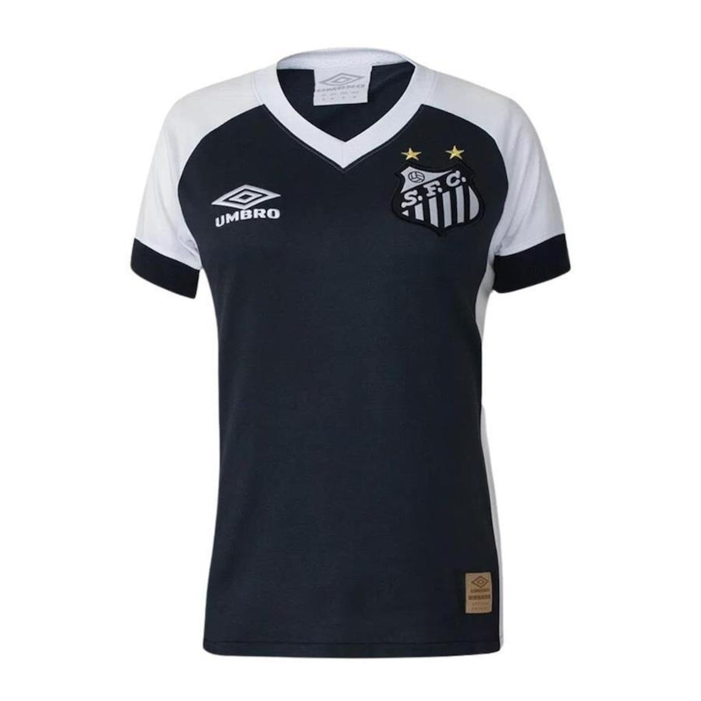 Camisa Feminina Umbro Santos Retrô 1980 2022 - Foto 1