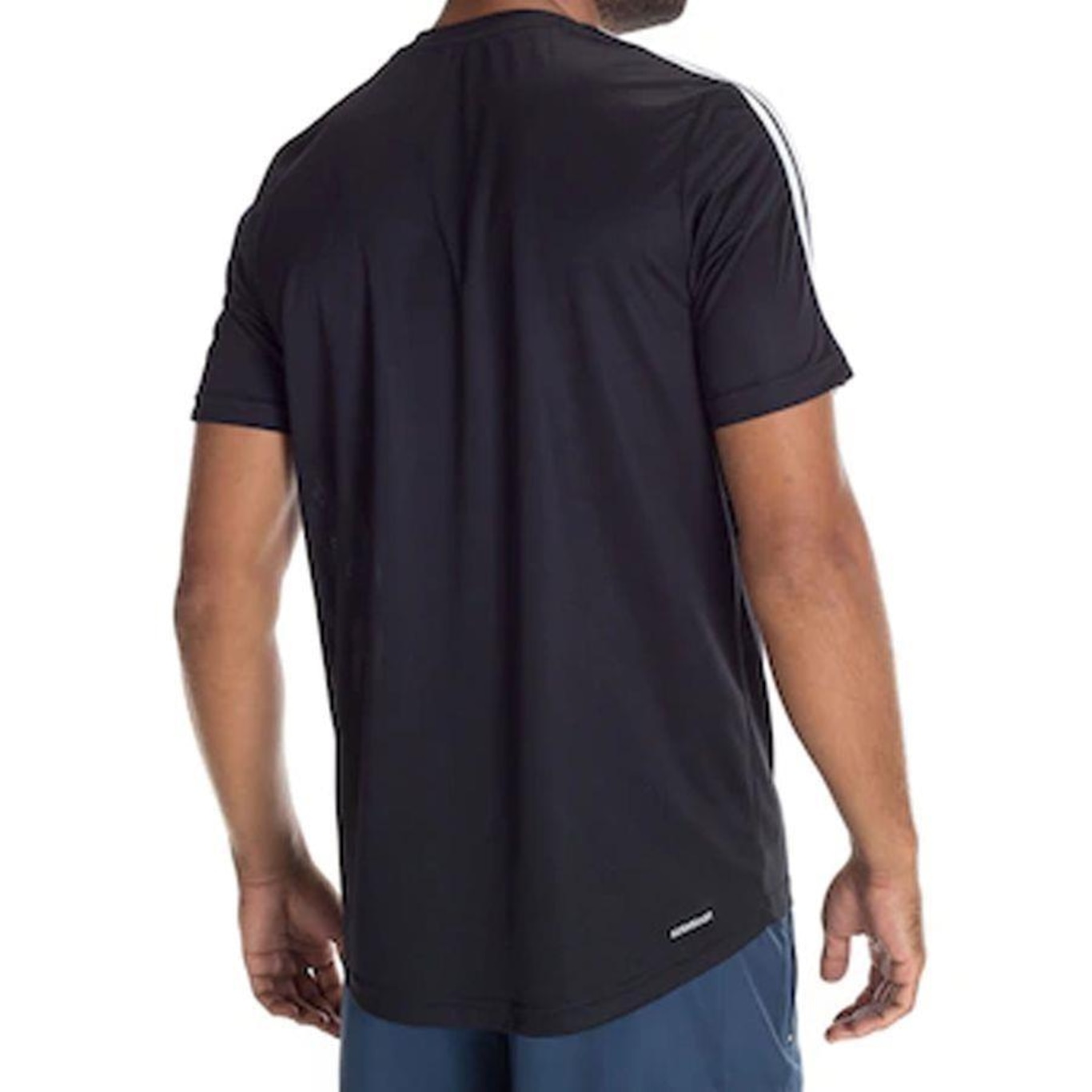 Camiseta adidas D2M 3 Listras - Masculina - Foto 2