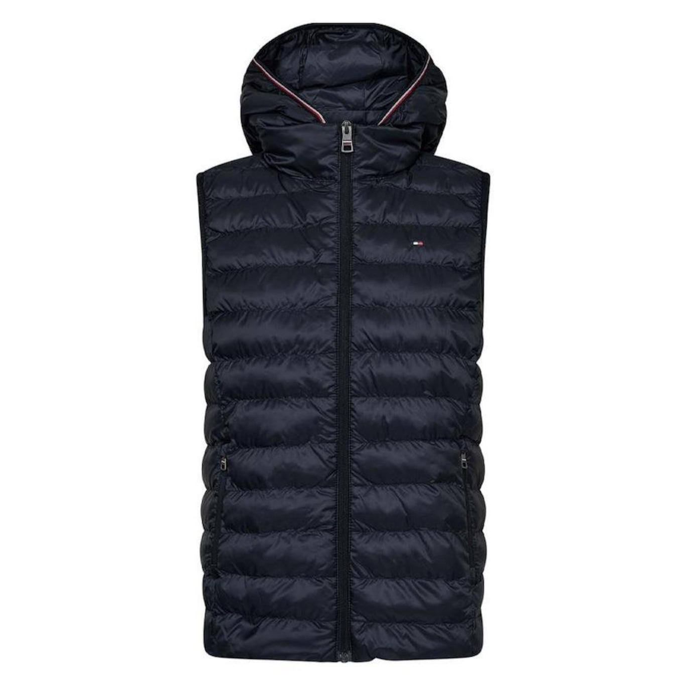 Colete Puffer Tommy Hilfiger Padded Global Stripe Vest - Masculino - Foto 1