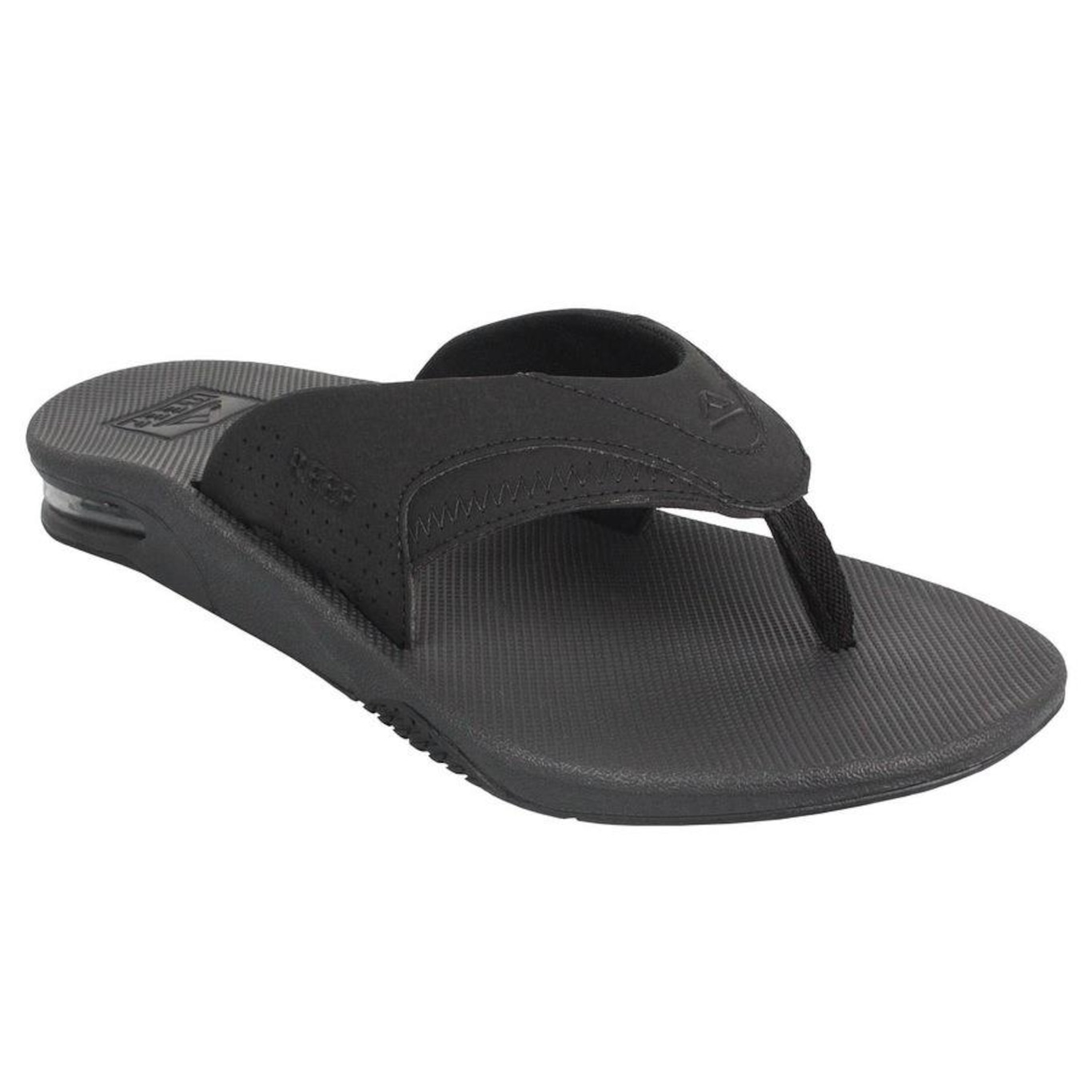 Chinelo Reef Mick Fanning All Black - Masculino - Foto 2