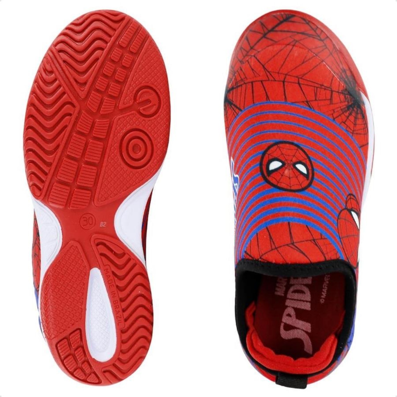 Chuteira Futsal Dray Marvel Original Slip On Sem Cadarço - Infantil - Foto 2