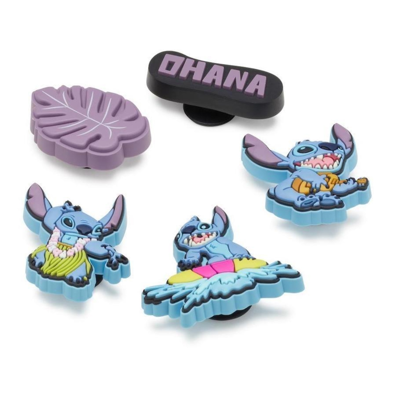 Kt Jibbitz Crocs Stitch Tropical Pack com 5 Peças - Foto 2