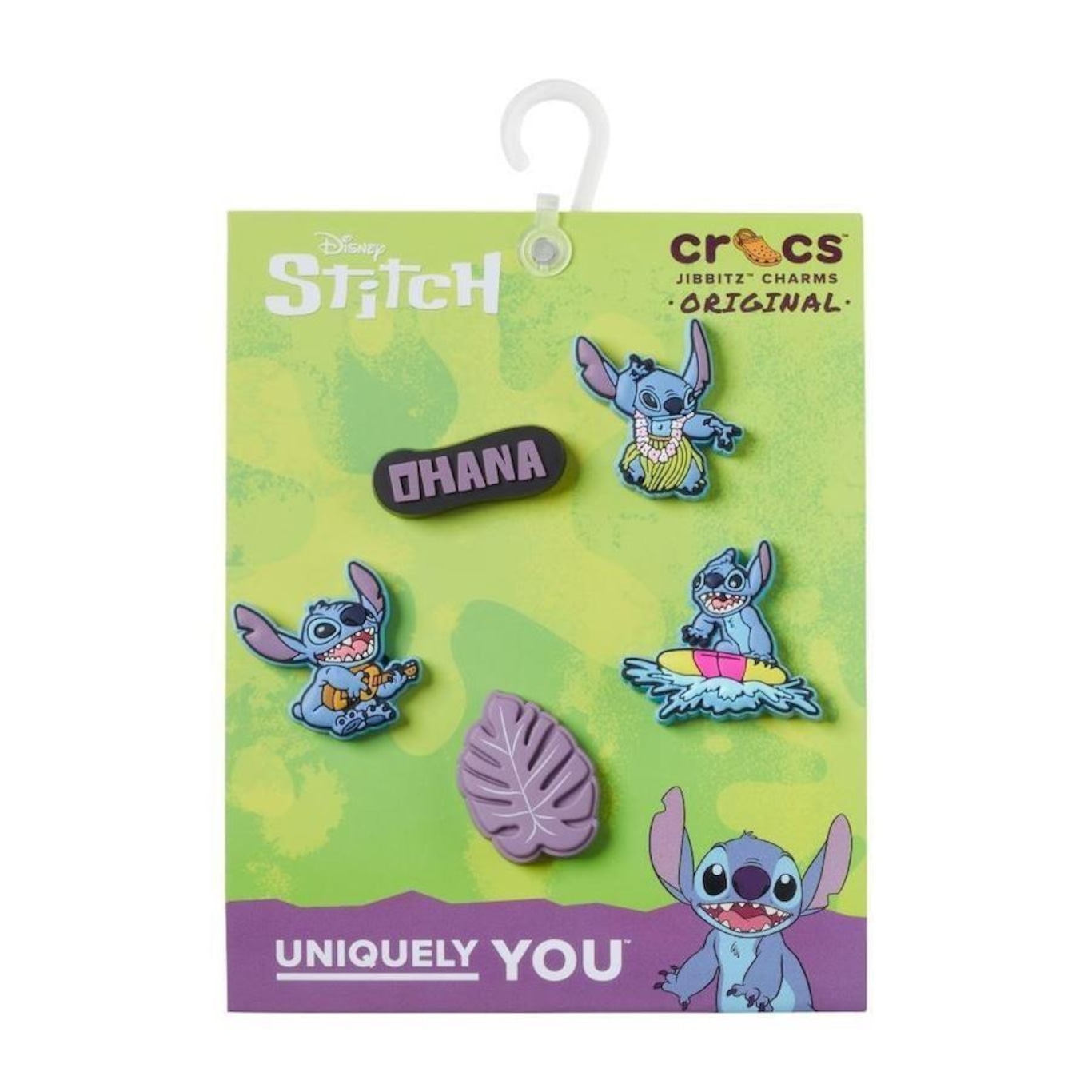 Kt Jibbitz Crocs Stitch Tropical Pack com 5 Peças - Foto 4