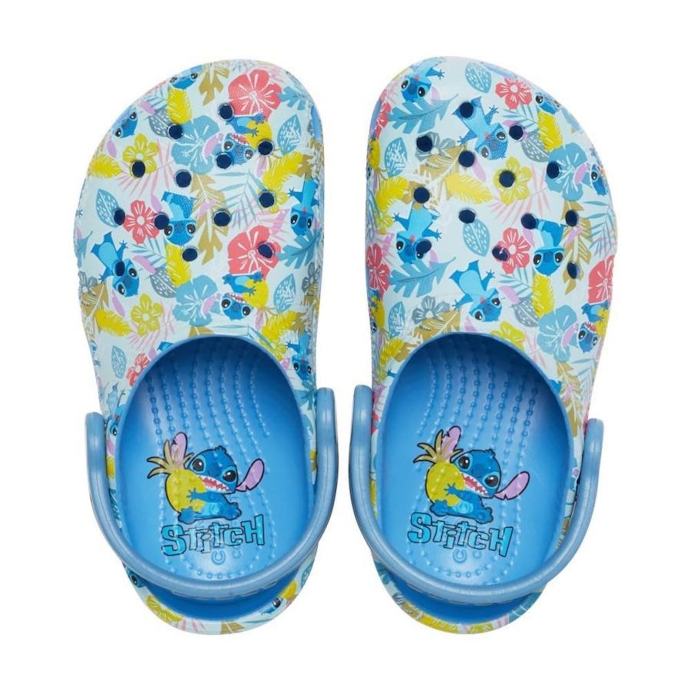 Sandália Crocs Stitch Classic Clog T Oxygen - Unissex - Foto 4