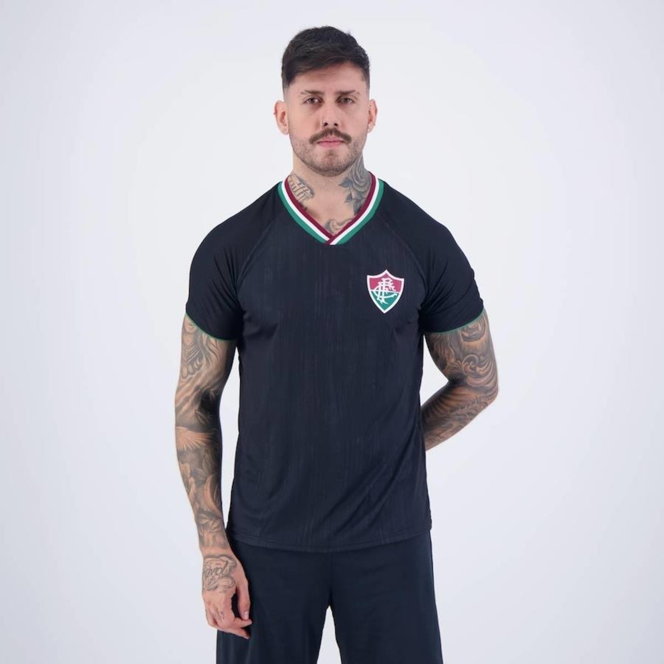 Camisa do Fluminense Braziline Mud - Masculina - Foto 1