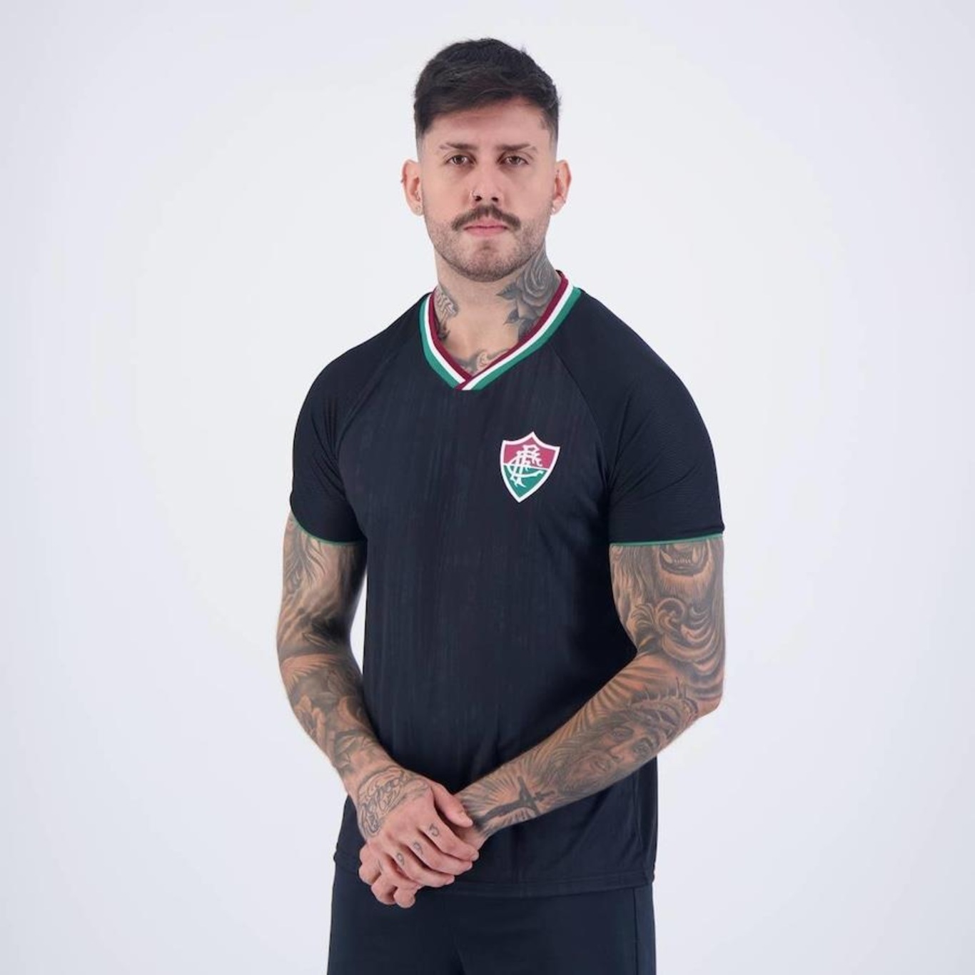 Camisa do Fluminense Braziline Mud - Masculina - Foto 3