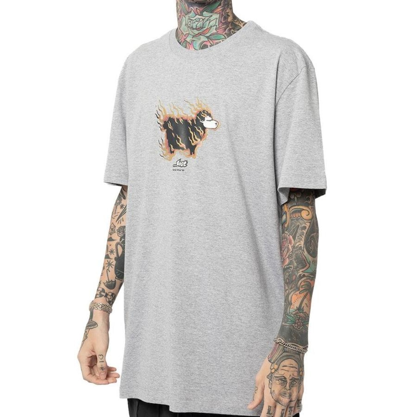 Camiseta Lost Sheep On Fire - Masculina - Foto 4