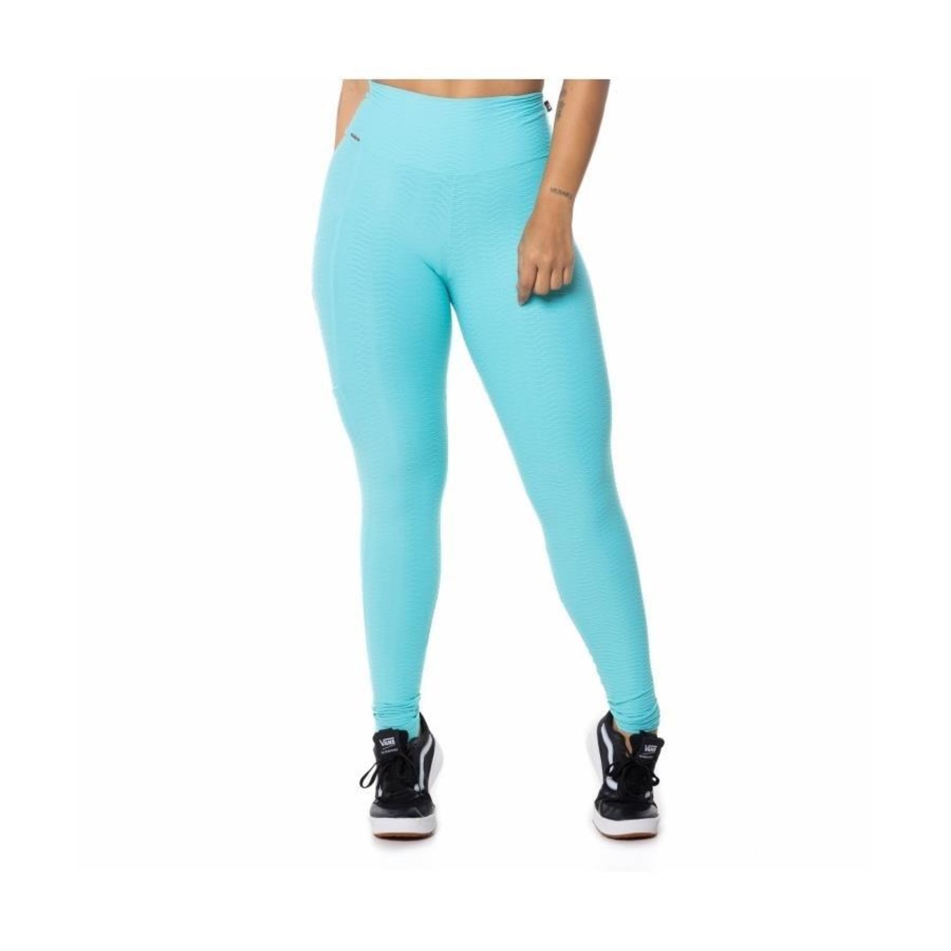 Calça Legging Orbits Fitness Poliamida com Textura Relevo Bolso - Feminina - Foto 2