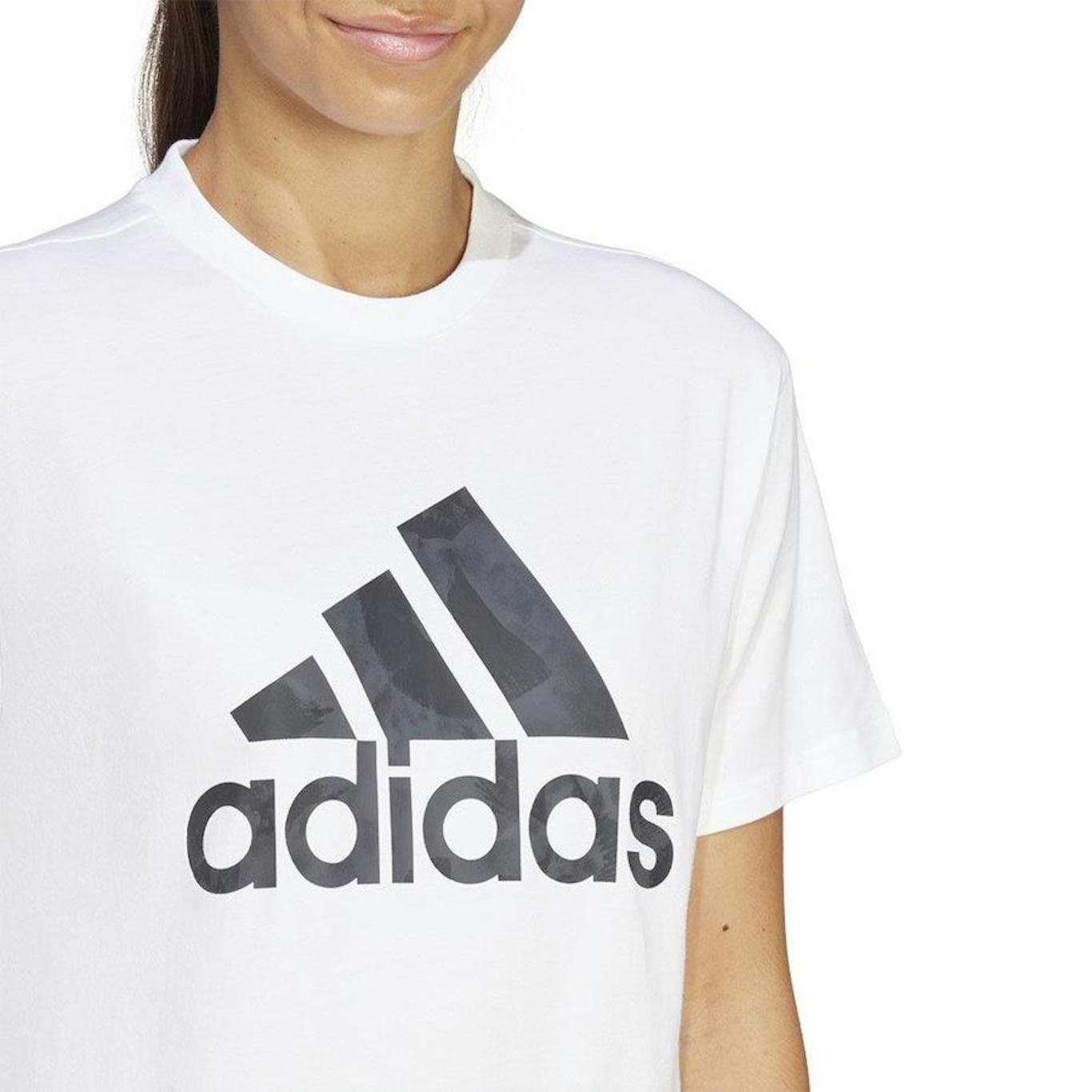 Camiseta Adidas Logo Floral - Feminina - Foto 3