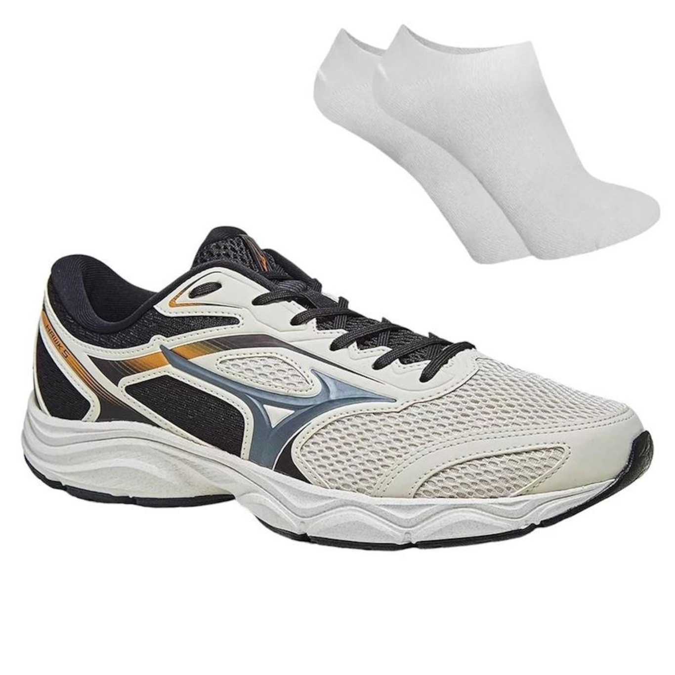 Kit Tênis Mizuno Hawk 5 + Meia - Masculino - Foto 1