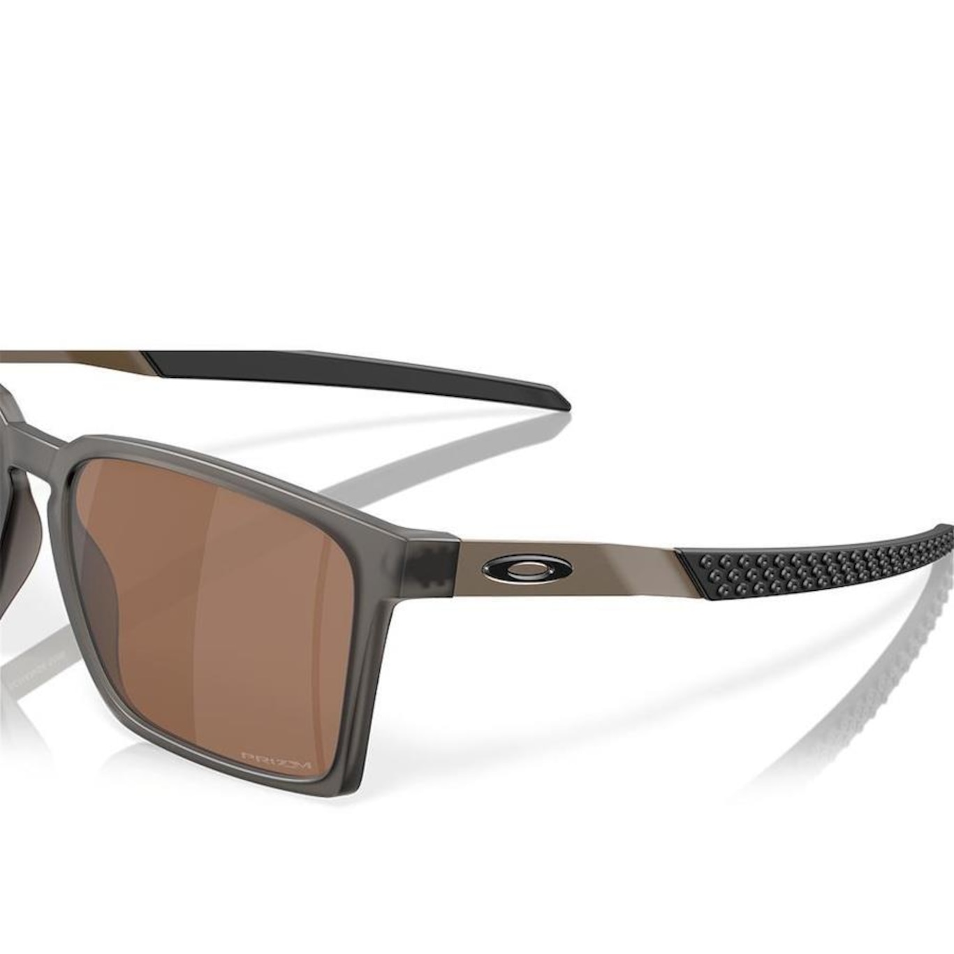 Óculos de Sol Unissex Oakley Exchange Satin Grey Smok Prizm Tungsten - Foto 6